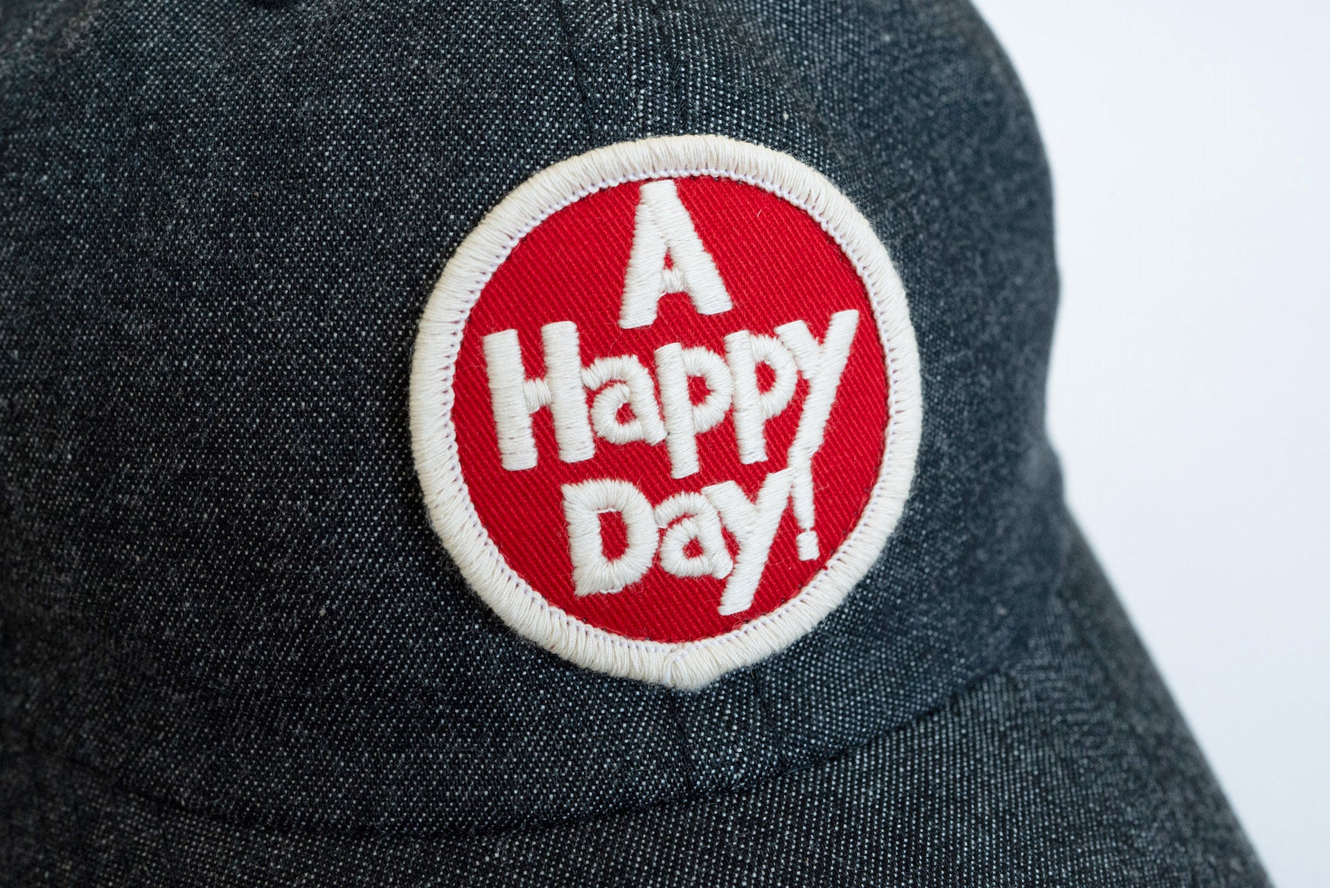 UES "A Happy Day" Black Denim Baseball Cap (Limited Run)