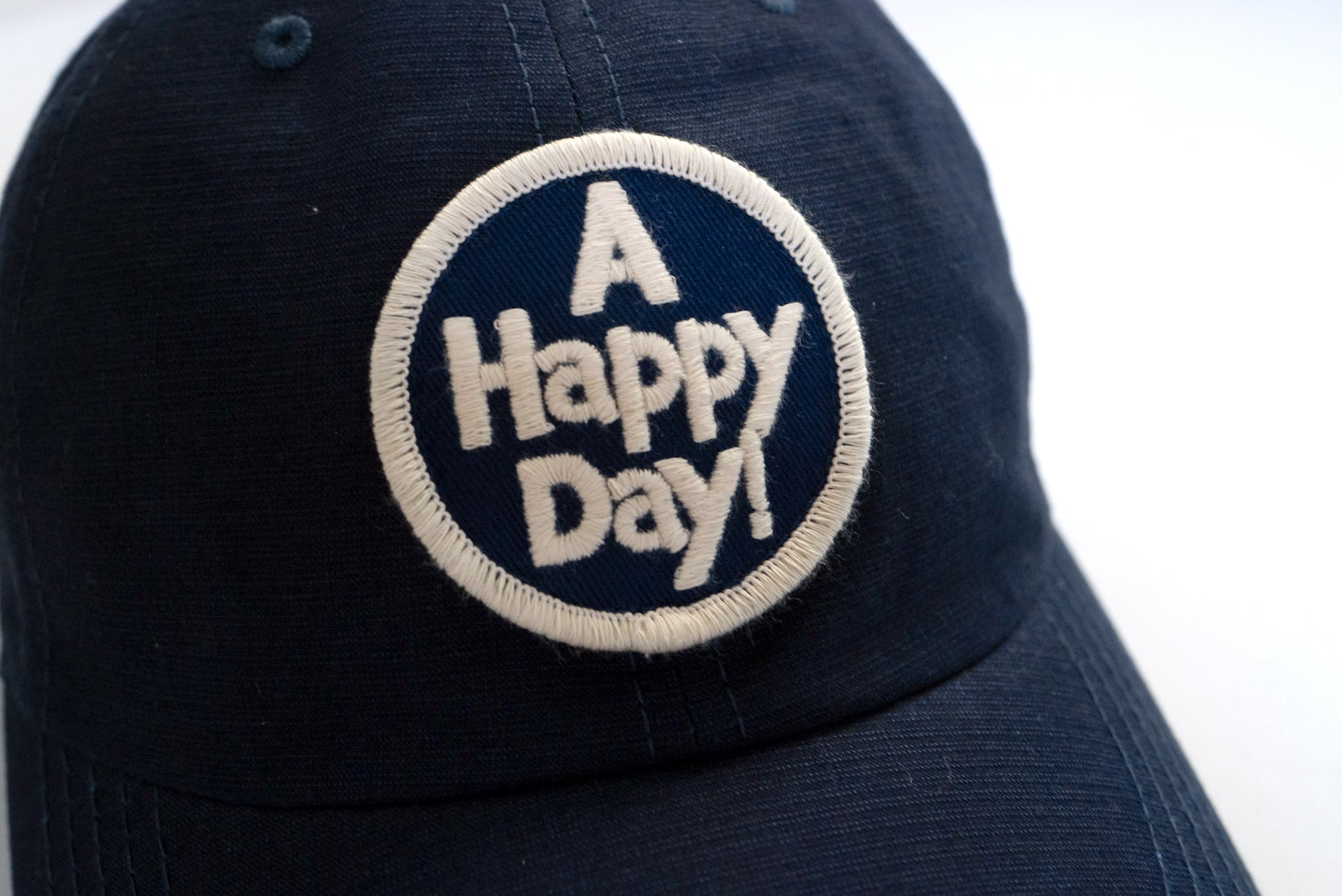 UES "A Happy Day" Indigo Dyed Poplin Baseball Cap (55th Anniversary Limited)