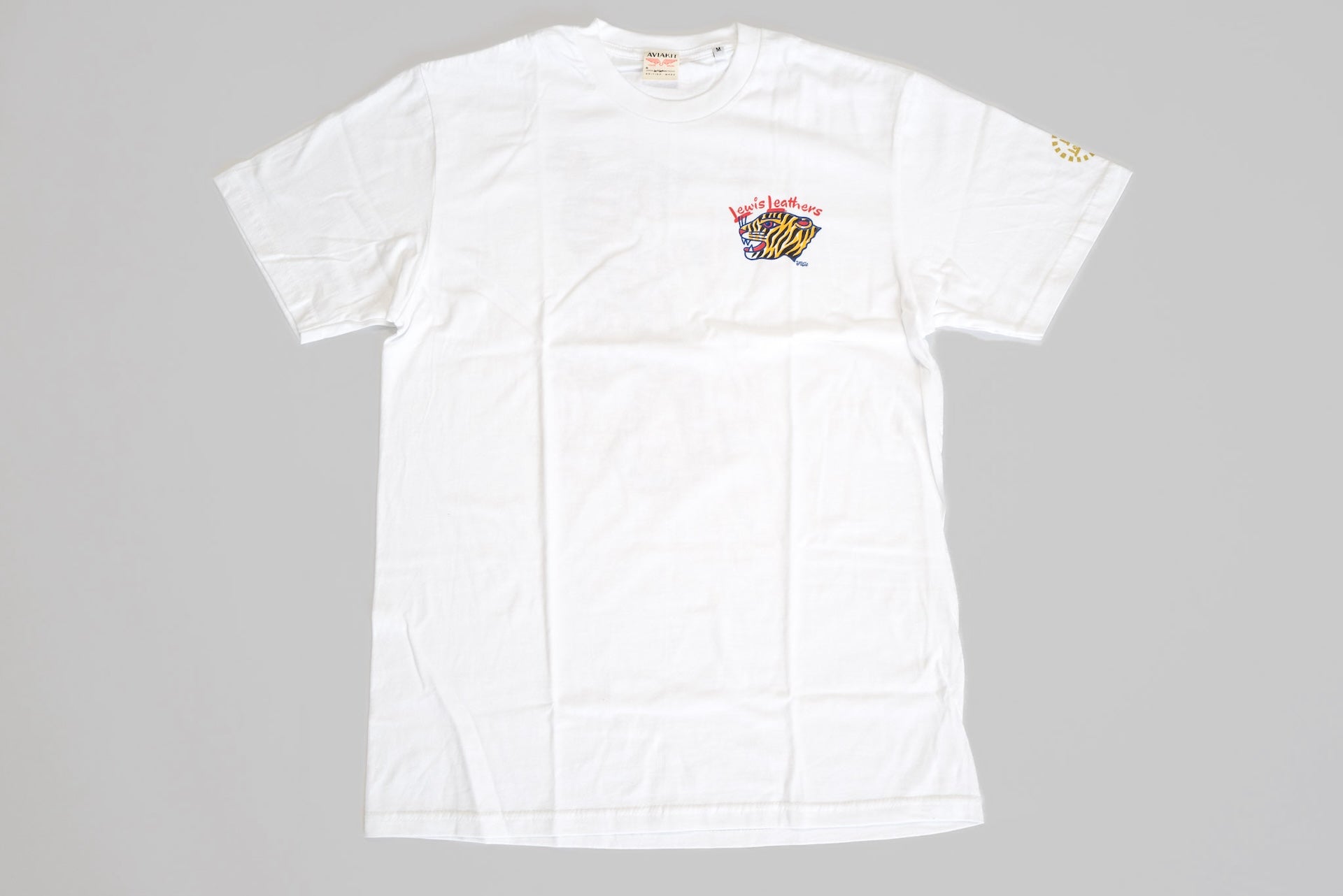 Lewis Leathers X Liam Alvy 'Clawing Tiger' Tubular Tee (White)
