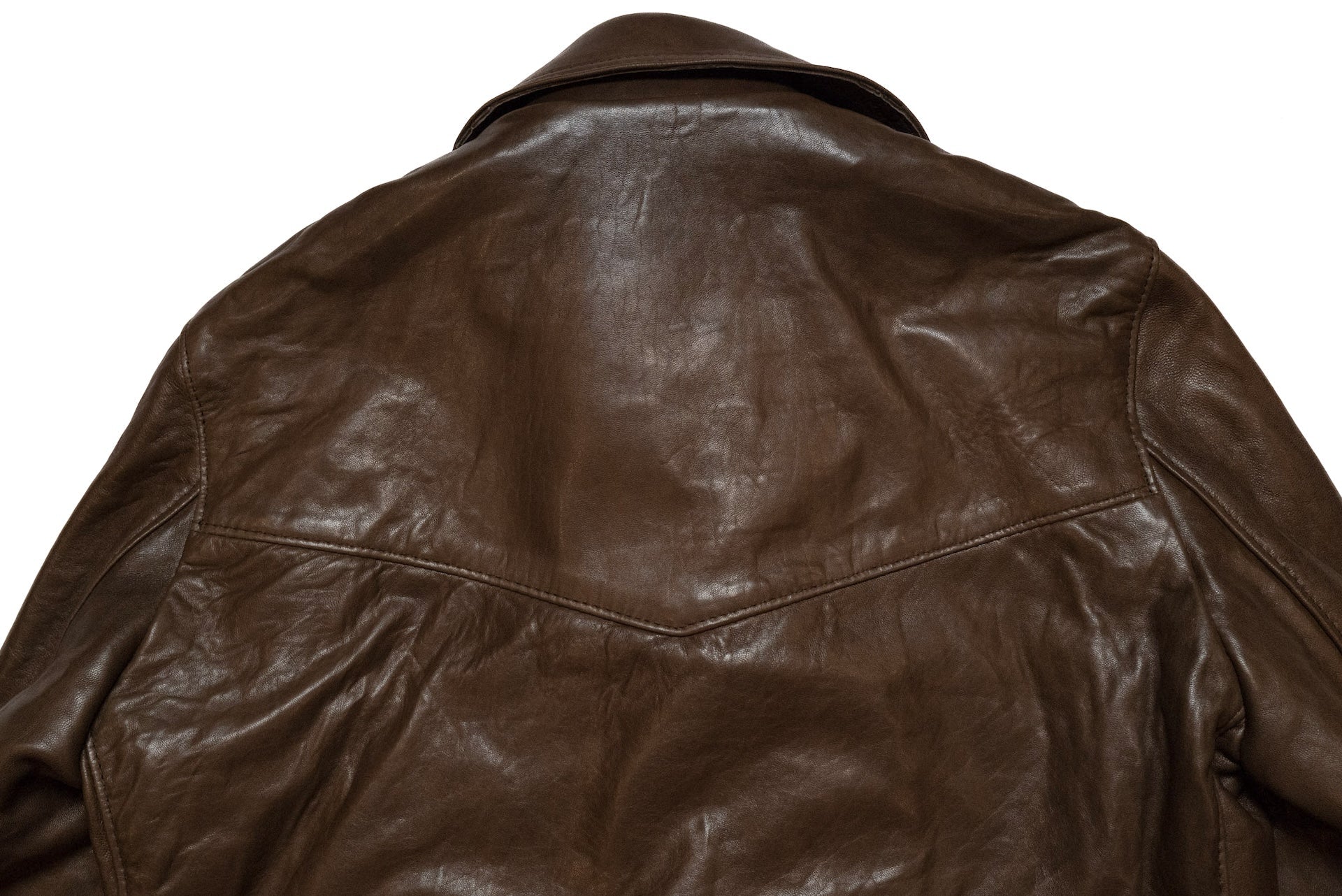 Lewis Leathers Dark Brown Sheepskin ‘Lightning' 402T Jacket (Tight fit)