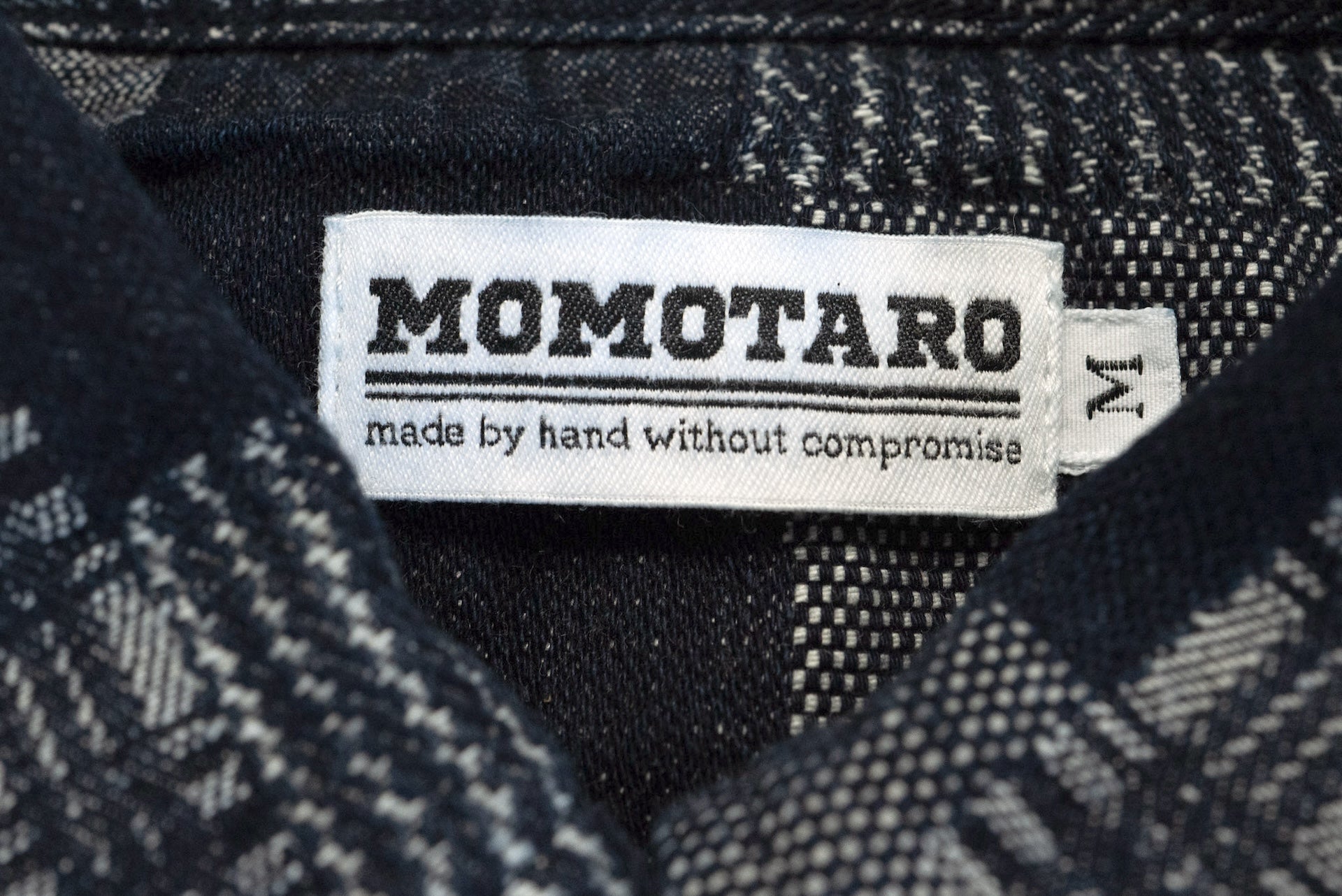 Momotaro 11oz Indigo Dyed Patchwork Jacquard Workshirt