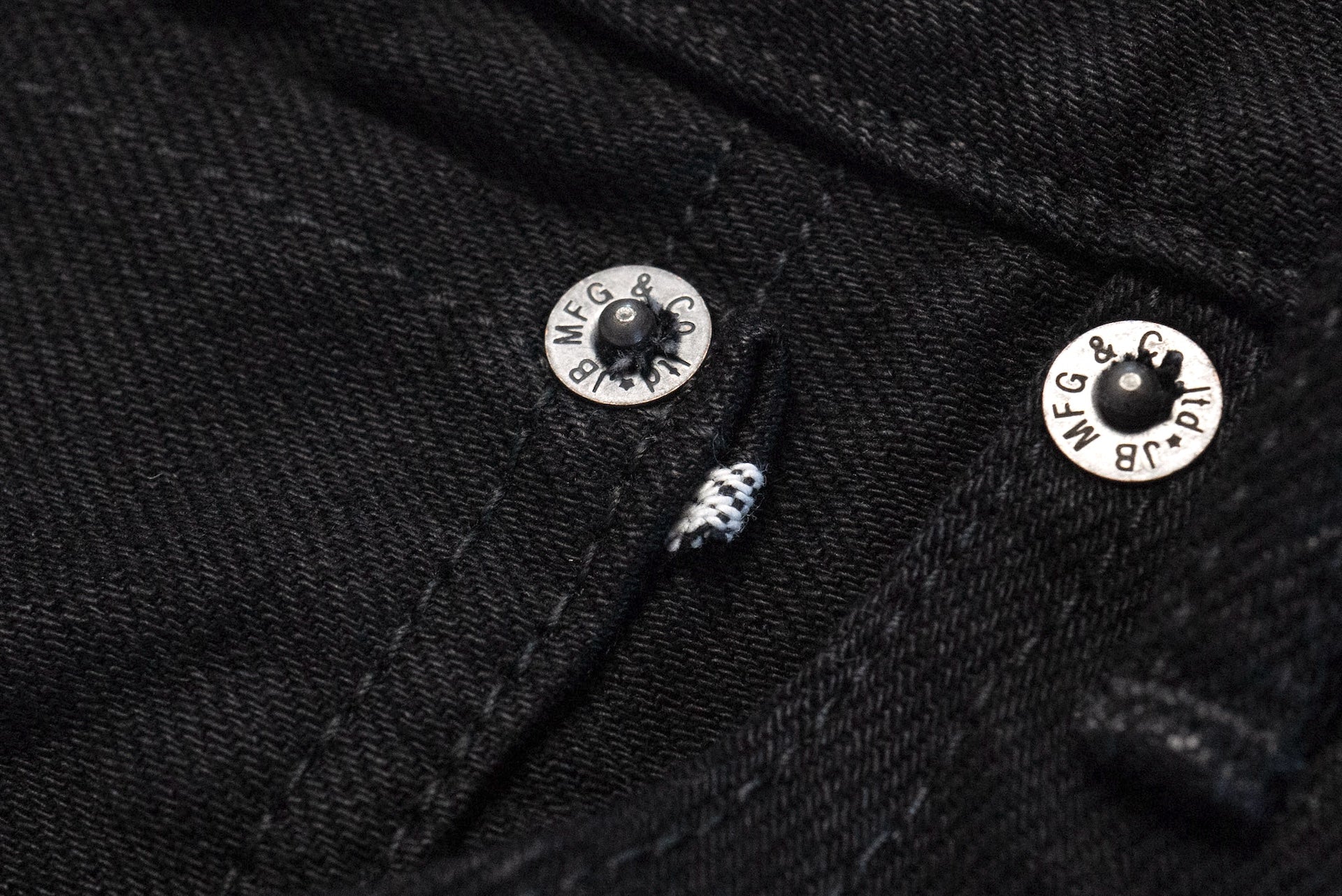 Japan Blue 14oz Double Black 'Circle' Denim (Straight Tapered Fit)