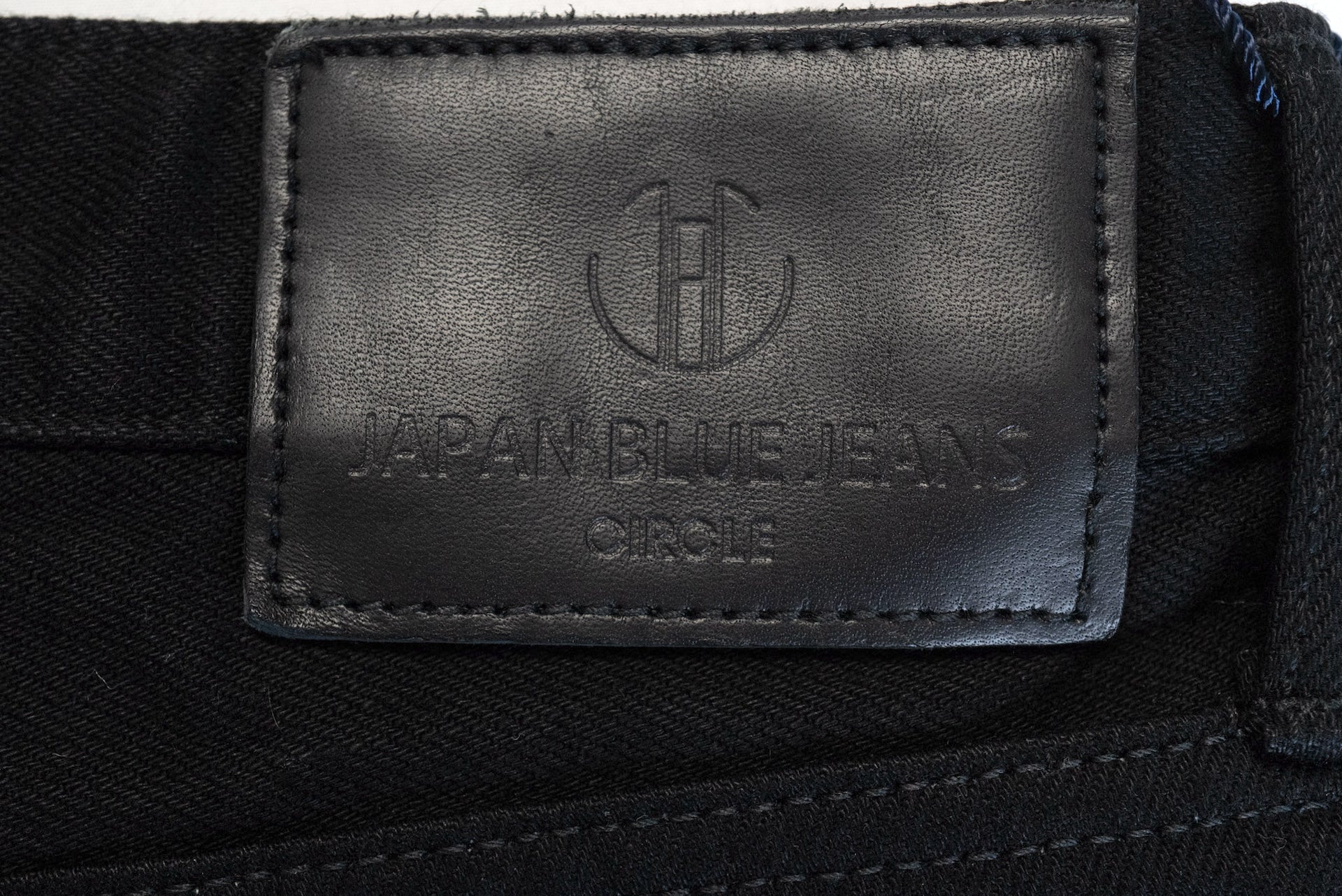 Japan Blue 14oz Double Black 'Circle' Denim (Straight Tapered Fit)
