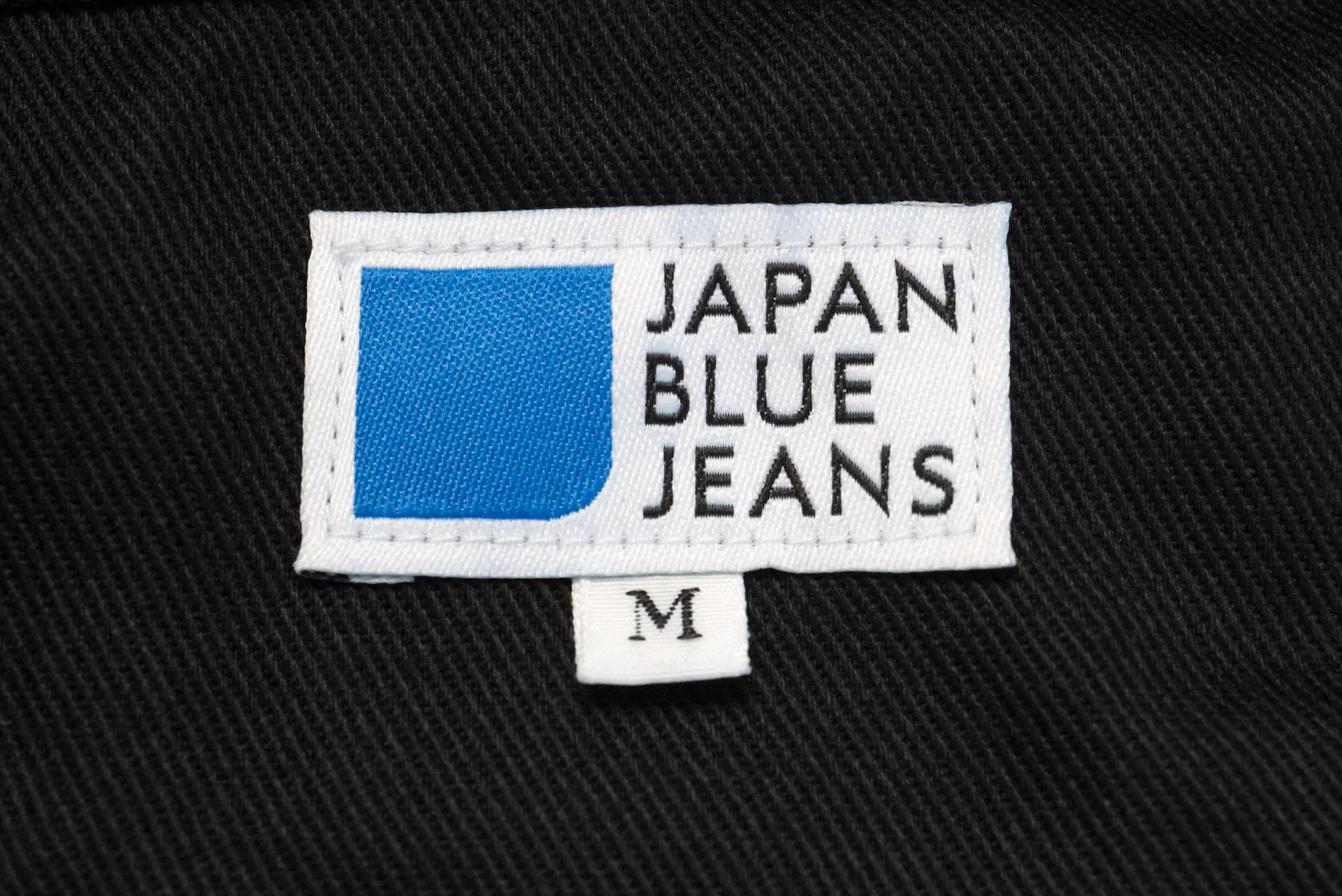 Japan Blue Cotton/Tetron Twill Harrington Work Jacket (Black)