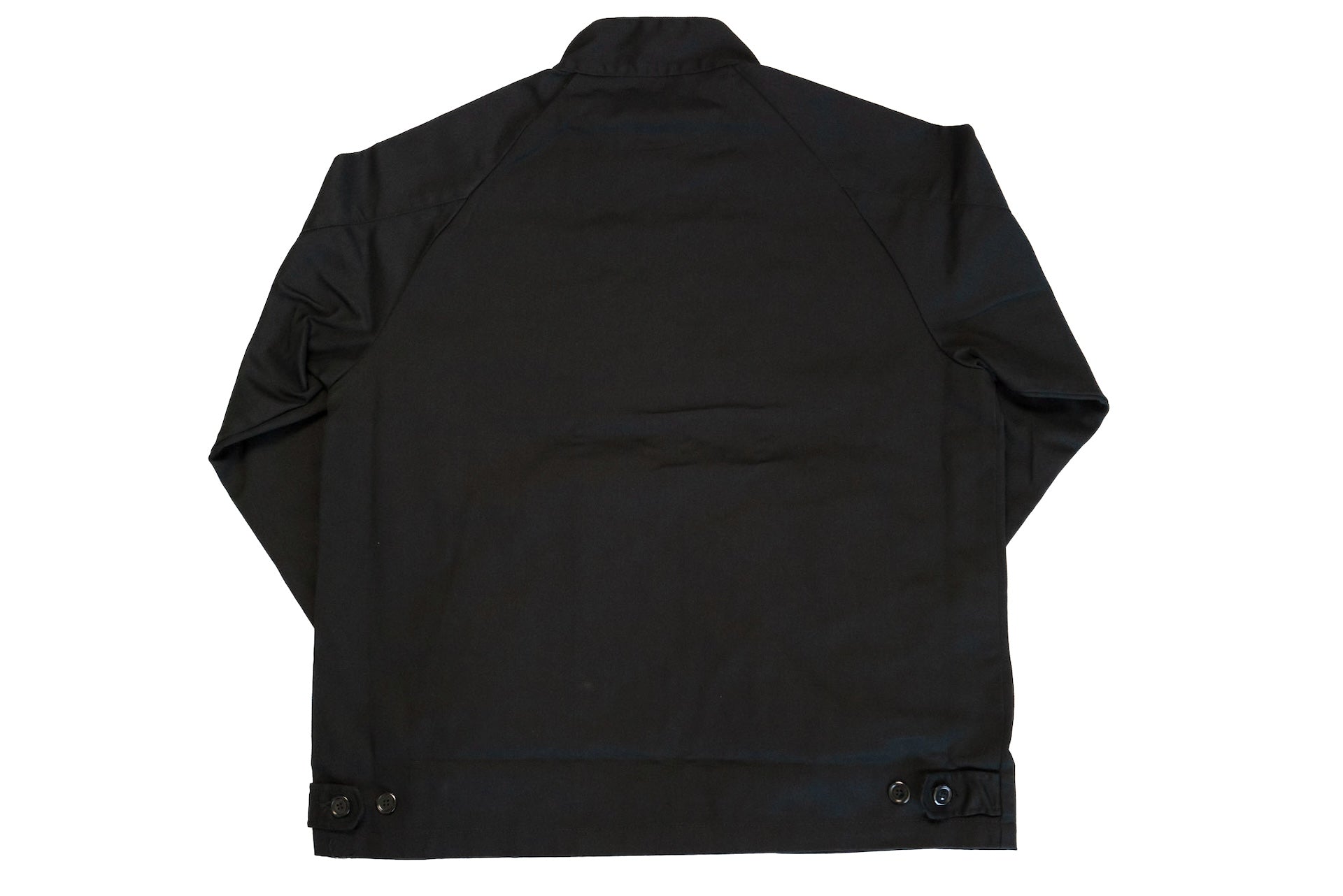 Japan Blue Cotton/Tetron Twill Harrington Work Jacket (Black)
