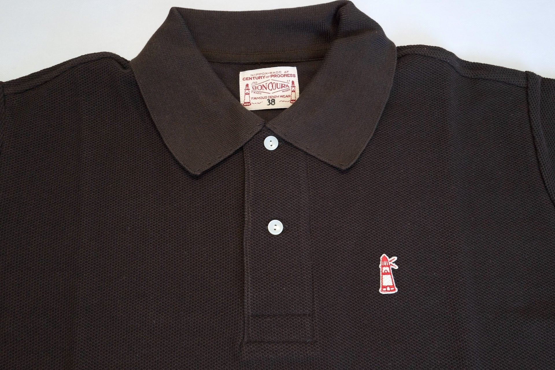 Boncoura Heavyweight Polo Shirt (Chocolate Brown)