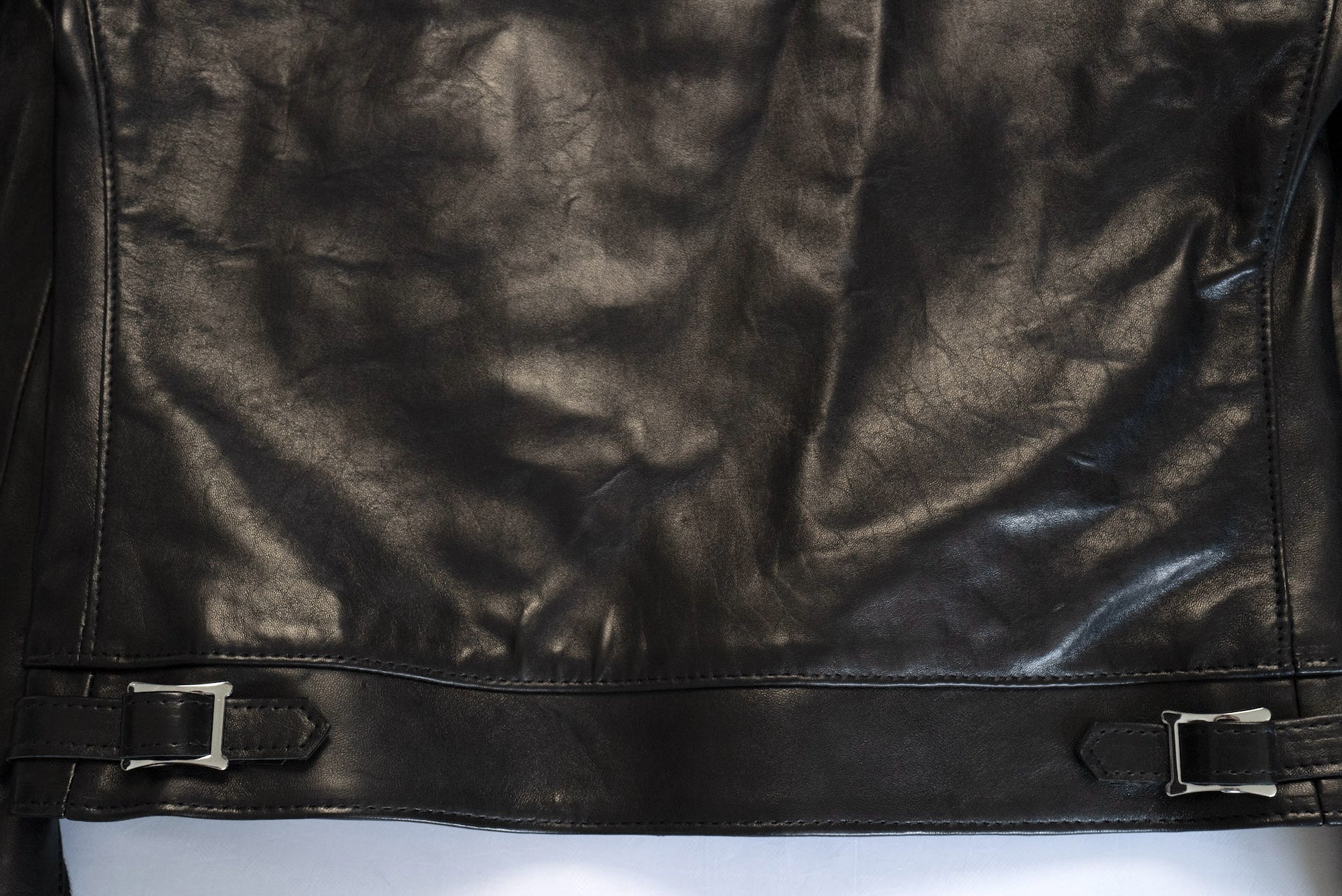 Lewis Leathers Black Sheepskin 'Dominator' 551T Leather Jacket (Tight fit)