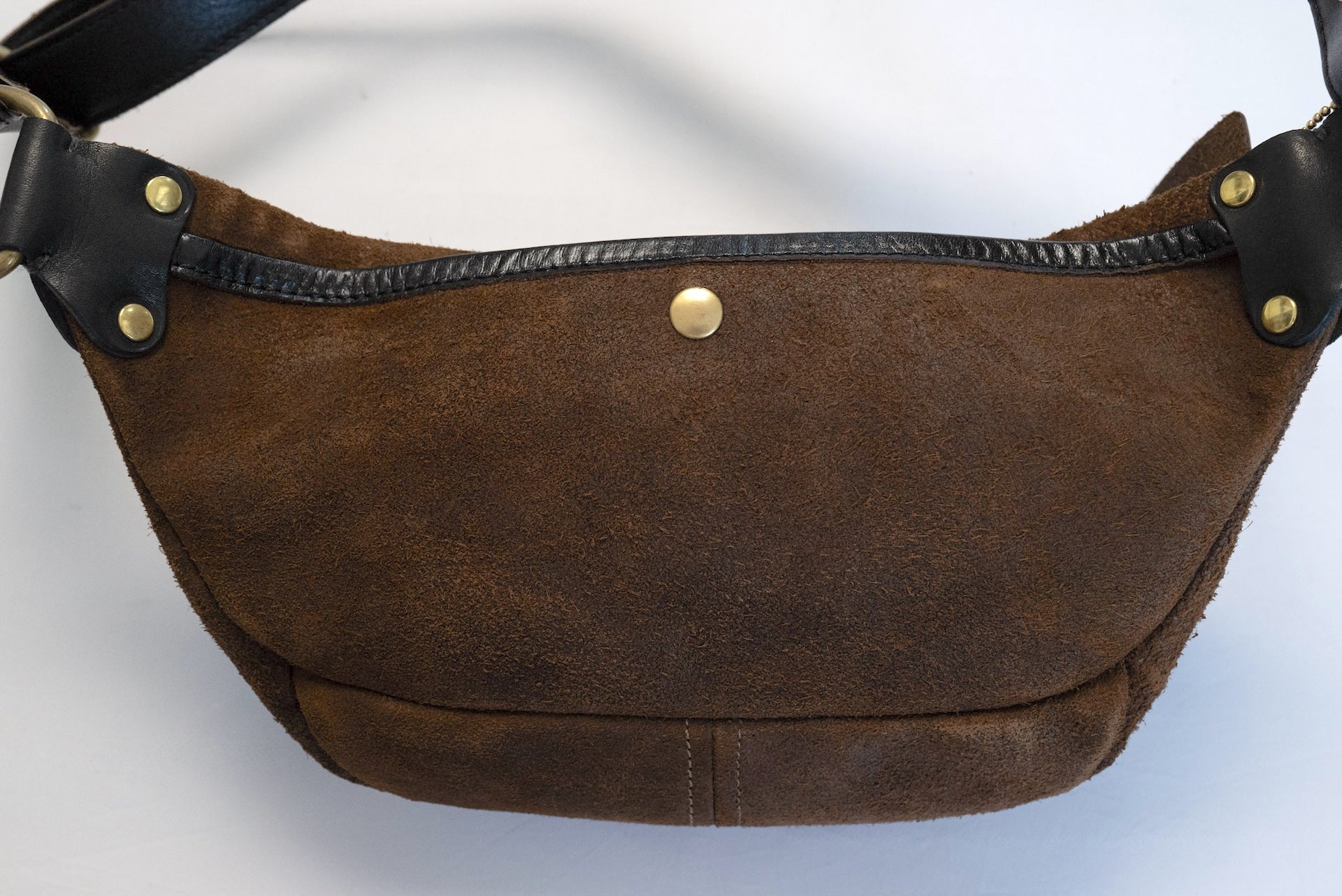 Inception by Accel Co. Rough Out Horsebutt "Funky" Shoulder Bag (Chocolate Brown)