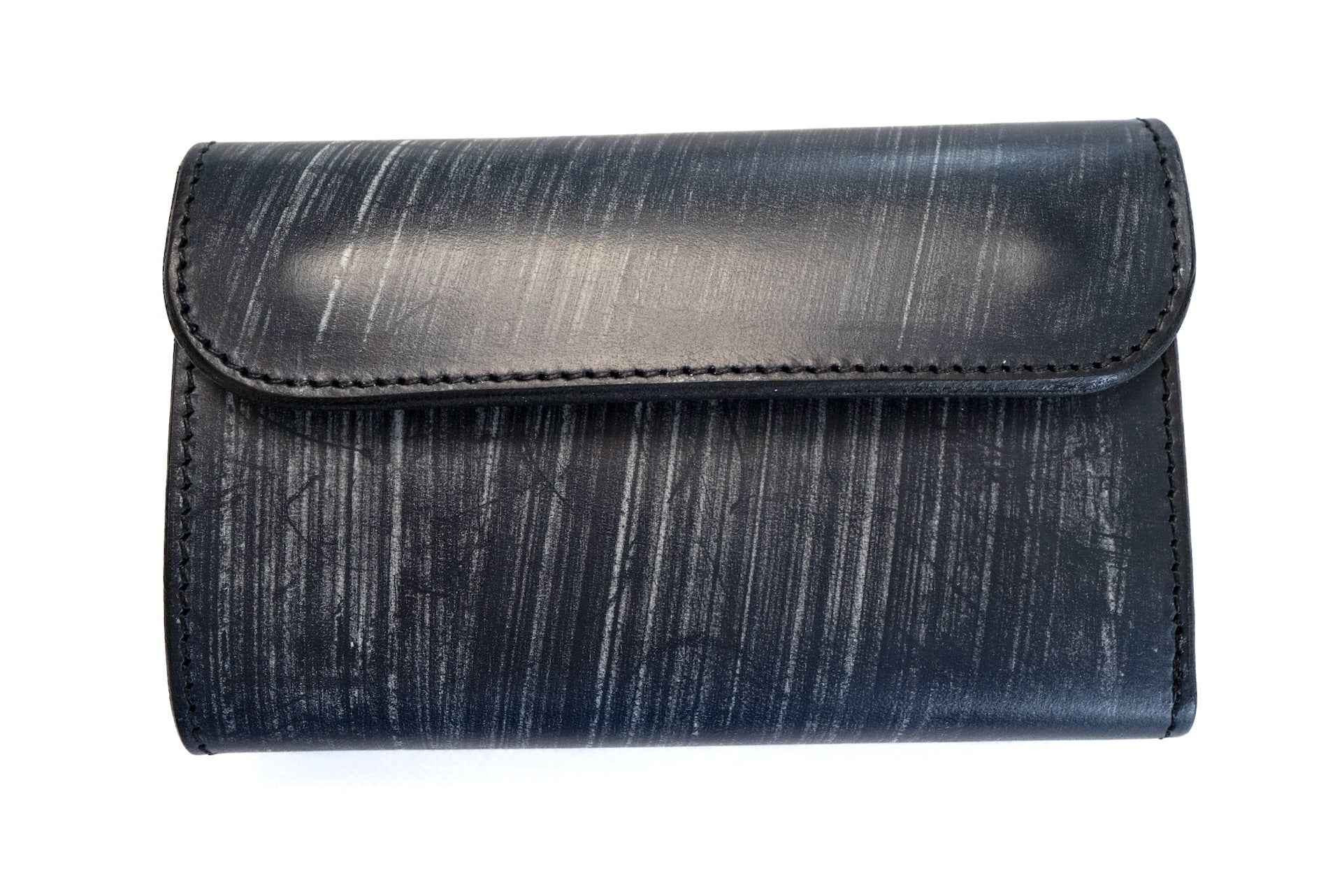 Inception by Accel Company 'Bridle Cowhide' Middle Wallets (Navy)