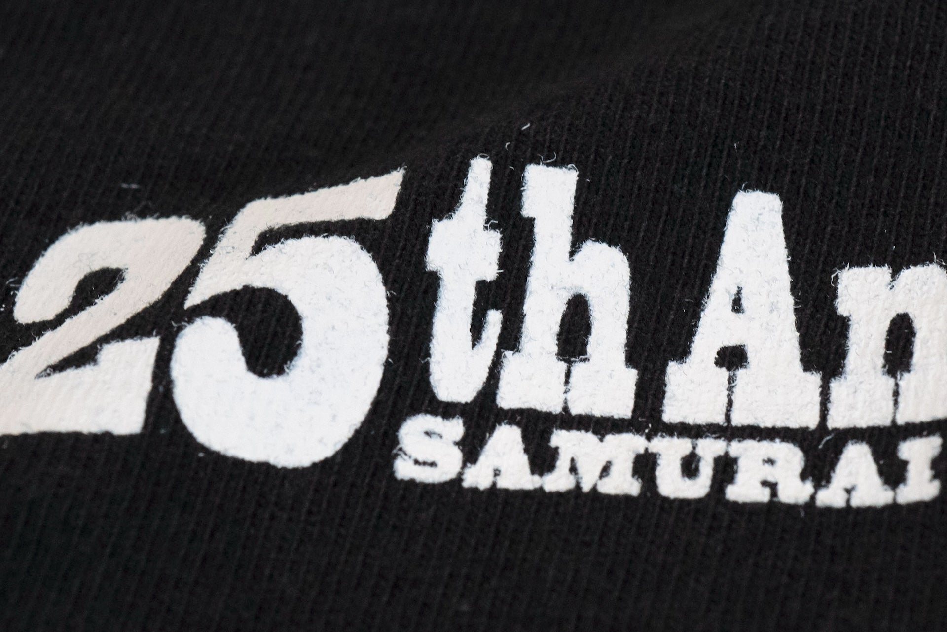 Samurai 8.5oz "Ready to Fight" 25th Anniversary Loopwheeled Tee (Black)