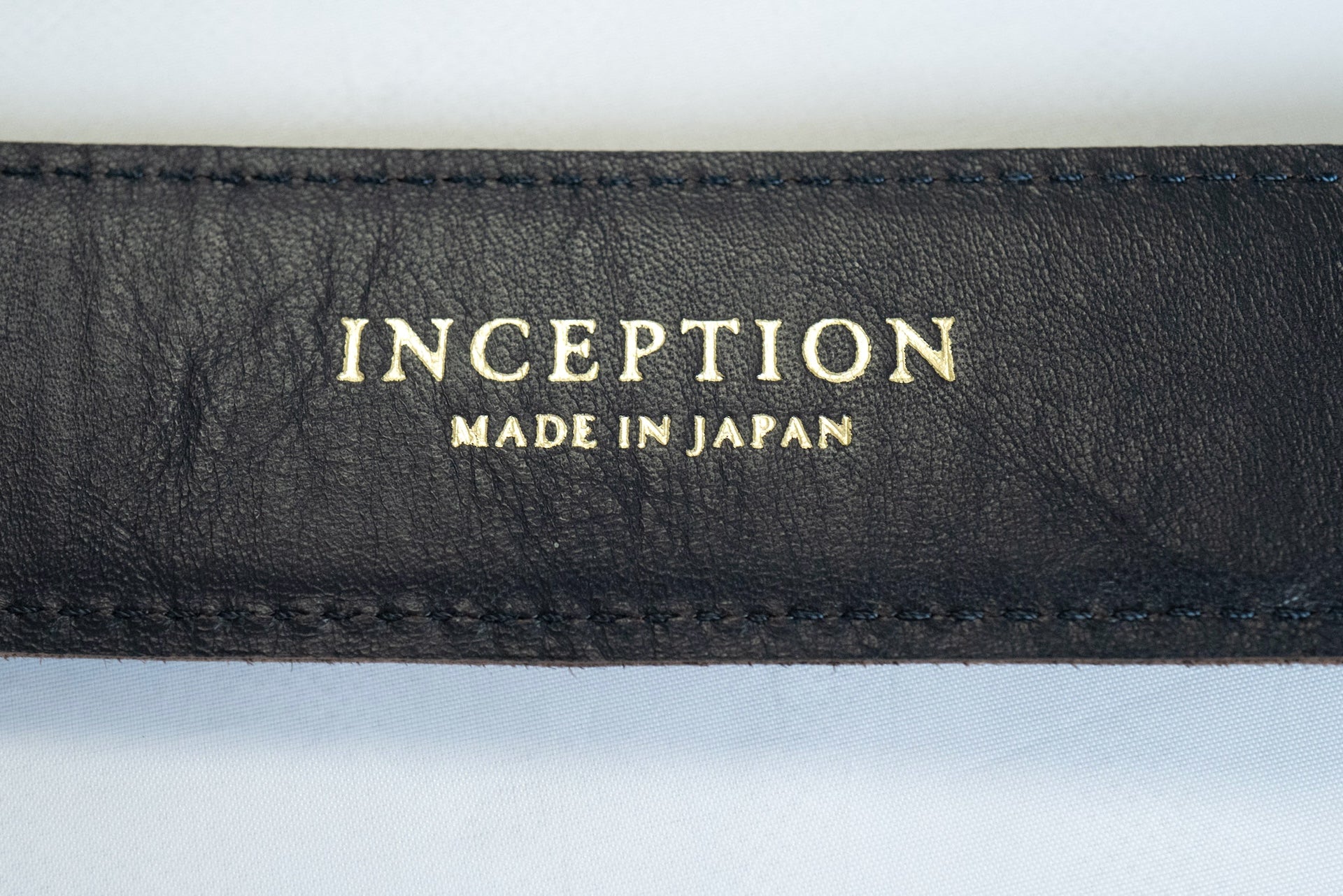 Inception by Accel Company Horsehide "Garrison Belt" (Navy Teacored)