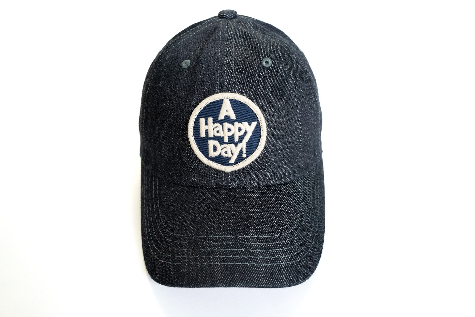 UES "A Happy Day" Denim Baseball Cap (Blue)