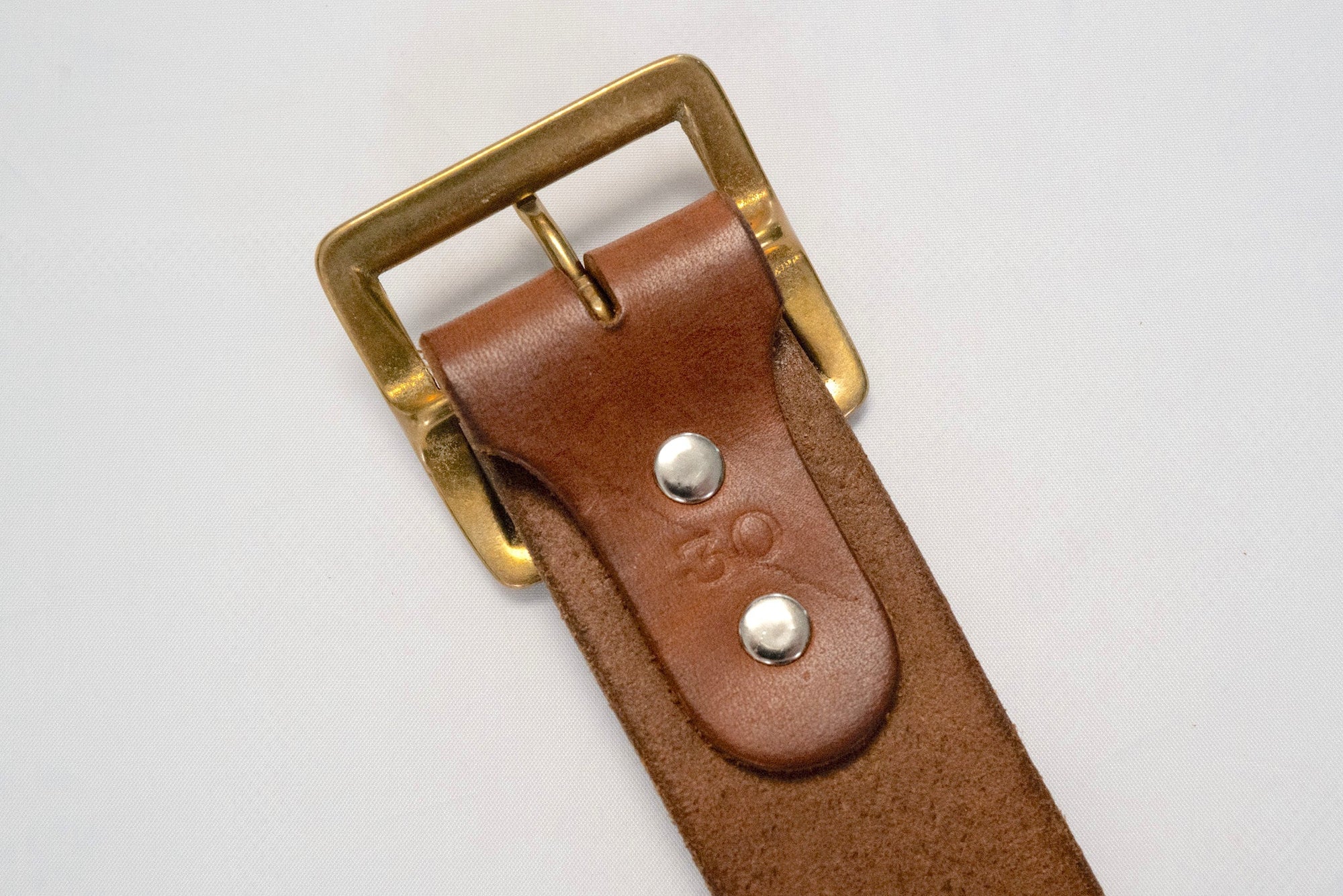 Stevenson Overall Co. "Garrison" Cowhide Belts (Brown)