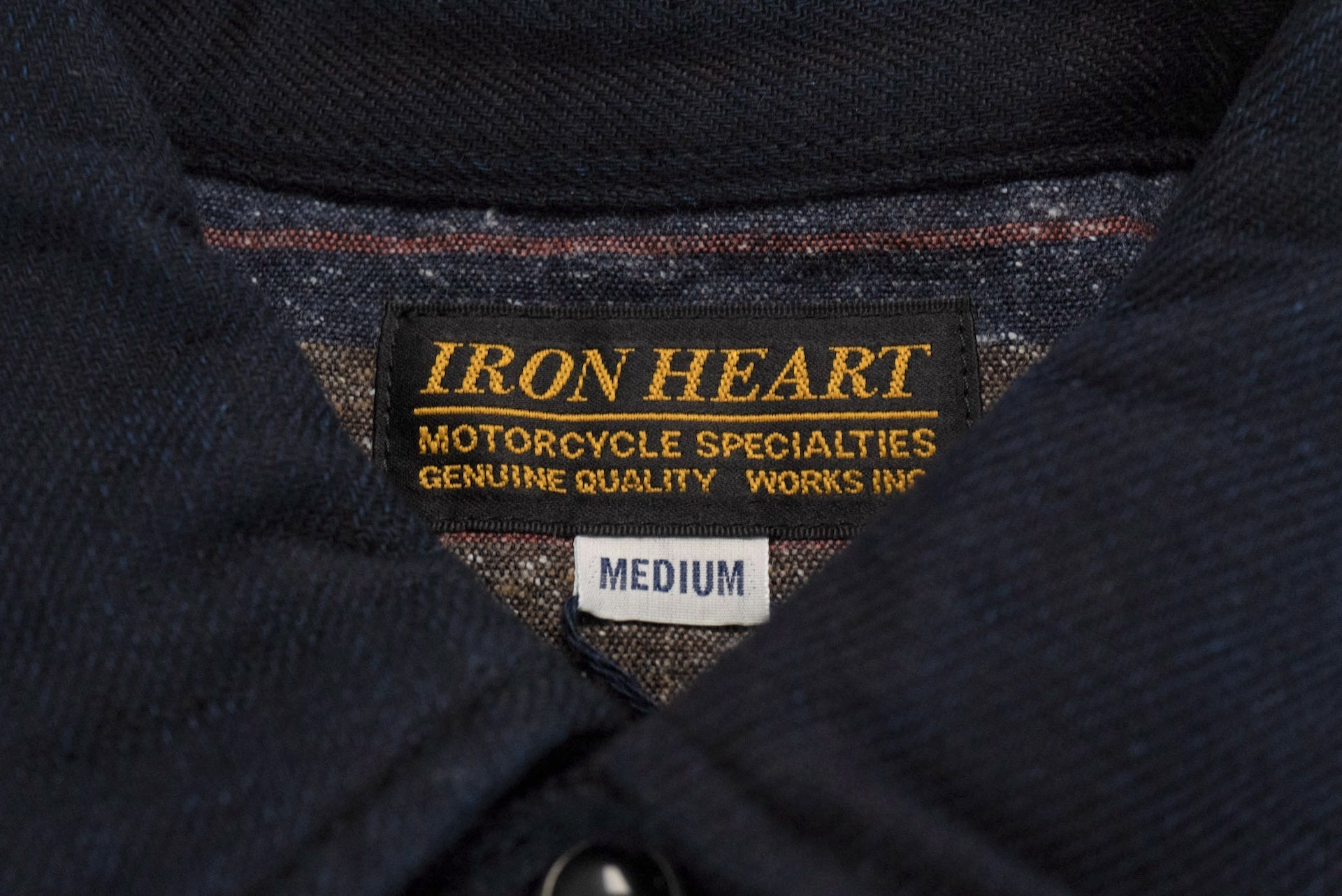 Iron Heart Heavy 14oz Indigo Dyed Double Cloth Western Shirt