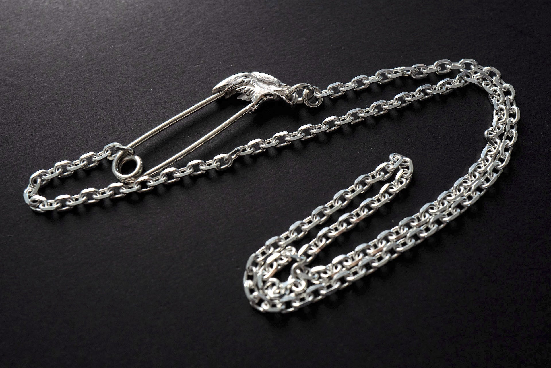 Brooch Silver Safety Chain Legend Silver Necklace With Size Small