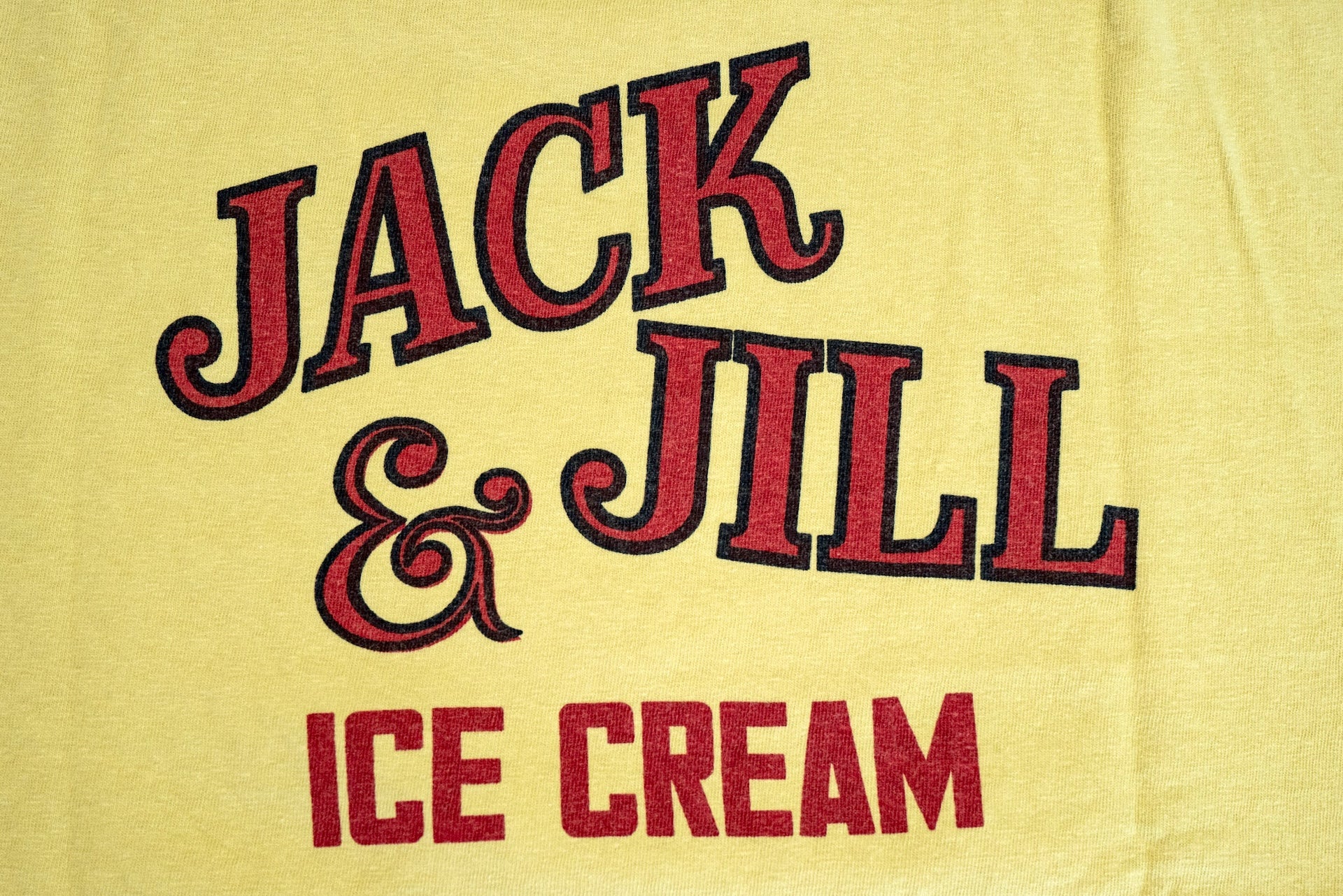 Warehouse 5oz "Jack & Jill" Tubular Tee (Cream Yellow)