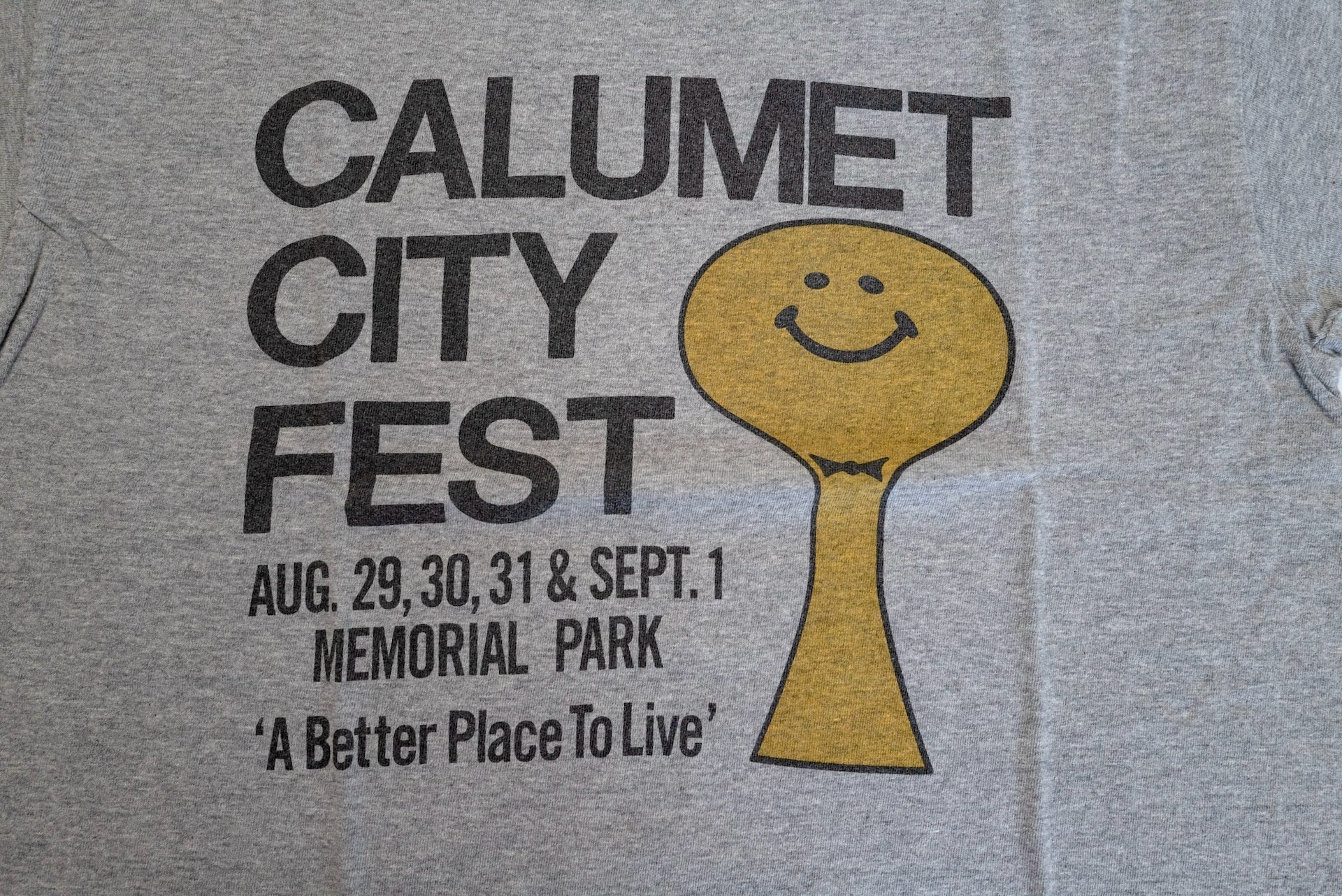 Warehouse 5oz "Calumet City Fest" Tubular Tee (Heather Grey)