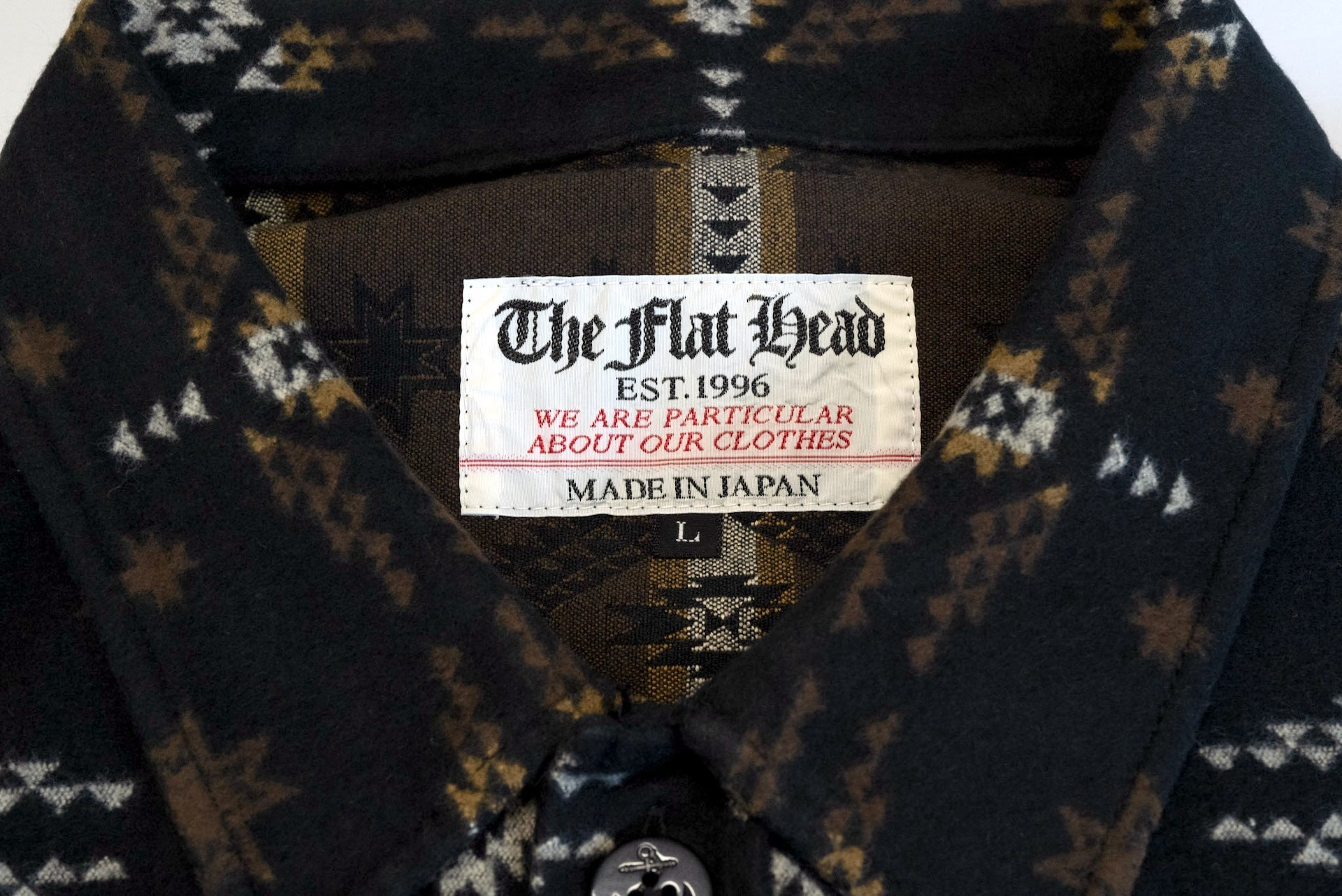 The Flat Head "Navajo Style" Cotton Blanket Jacket (Black)