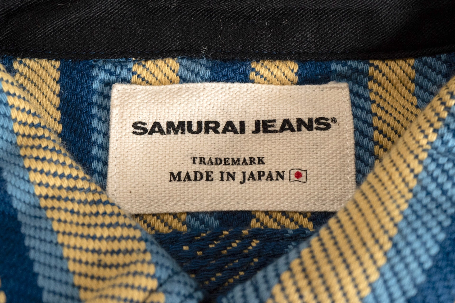 Samurai Heavyweight Oversea Edition "Drunk Striped" Flannel Workshirt (Yellow)