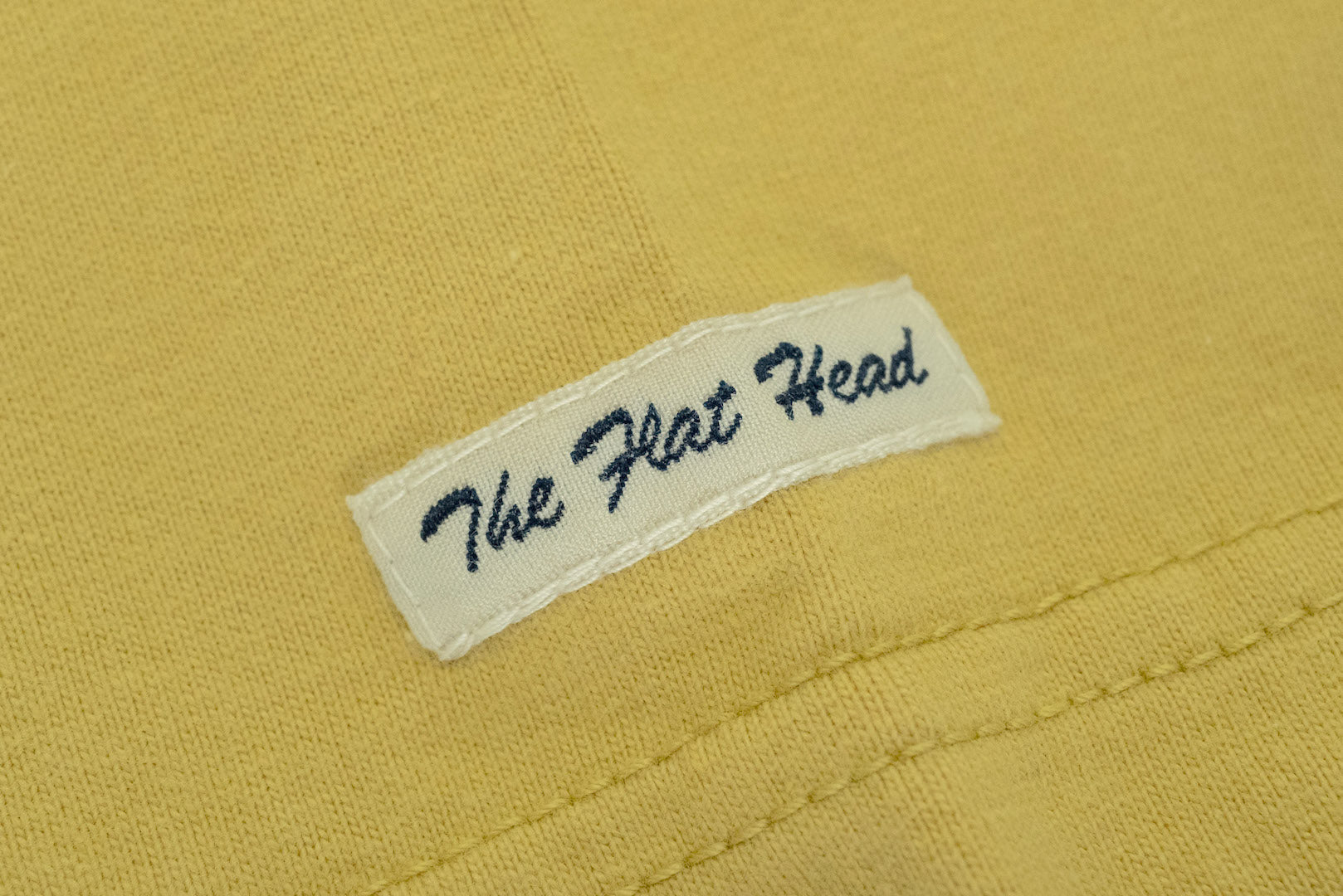 The Flat Head 9oz Loopwheeled Plain Tee (Yellow)