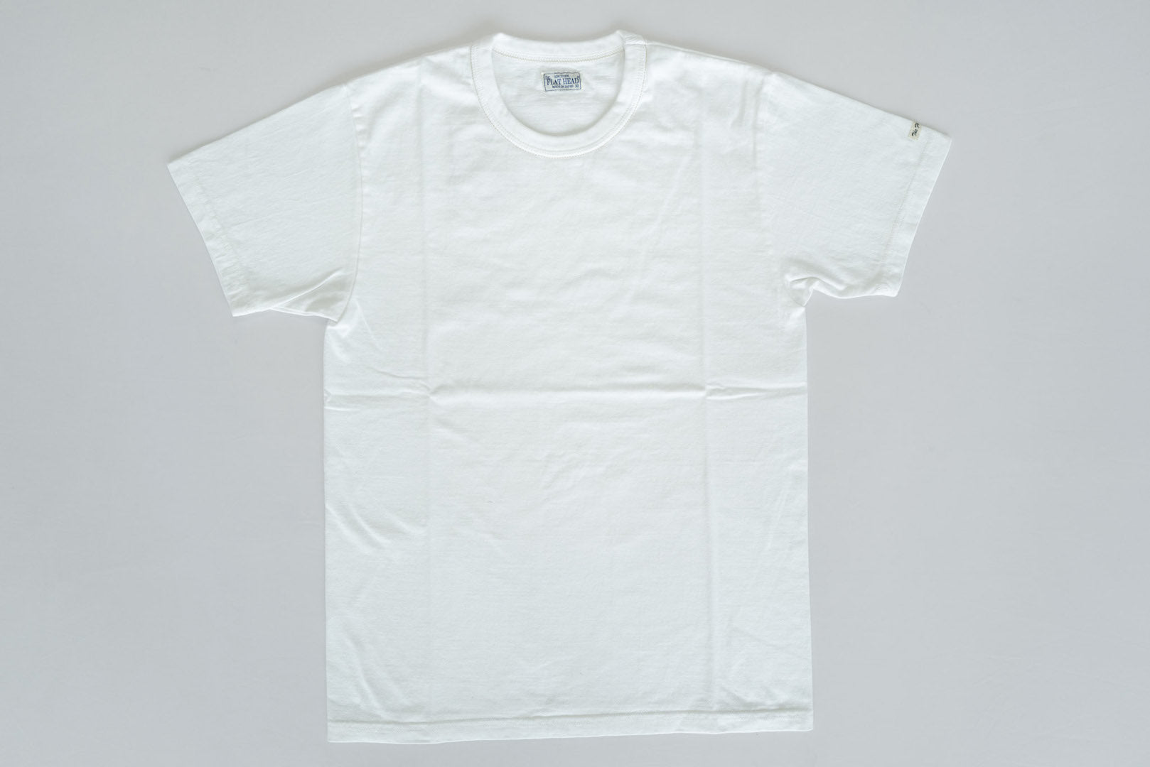 The Flat Head 24 Version 9oz Loopwheeled Plain Tee (White)