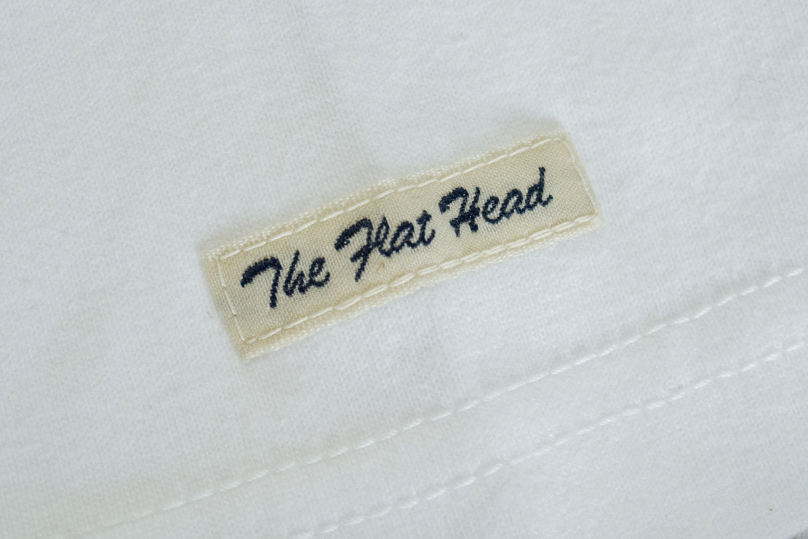 The Flat Head 24 Version 9oz Loopwheeled Plain Tee (White)