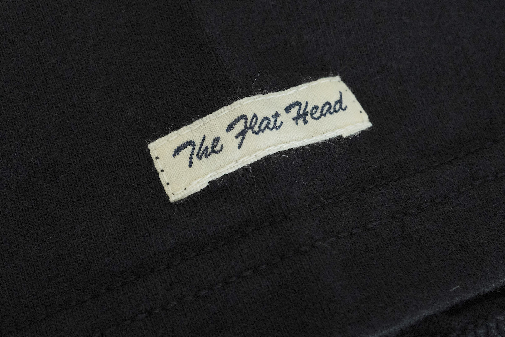 The Flat Head 24 Version 9oz Loopwheeled Plain Tee (Black)