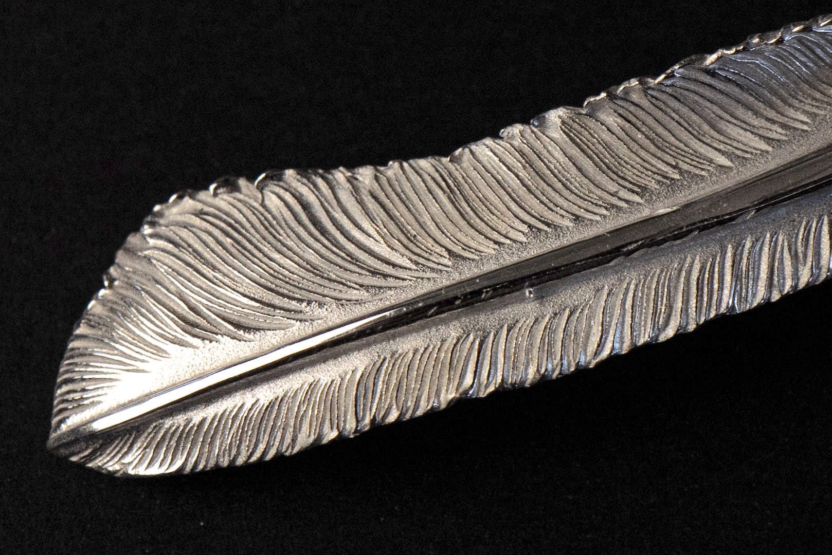 Legend "Medium Feather" Silver Pendant