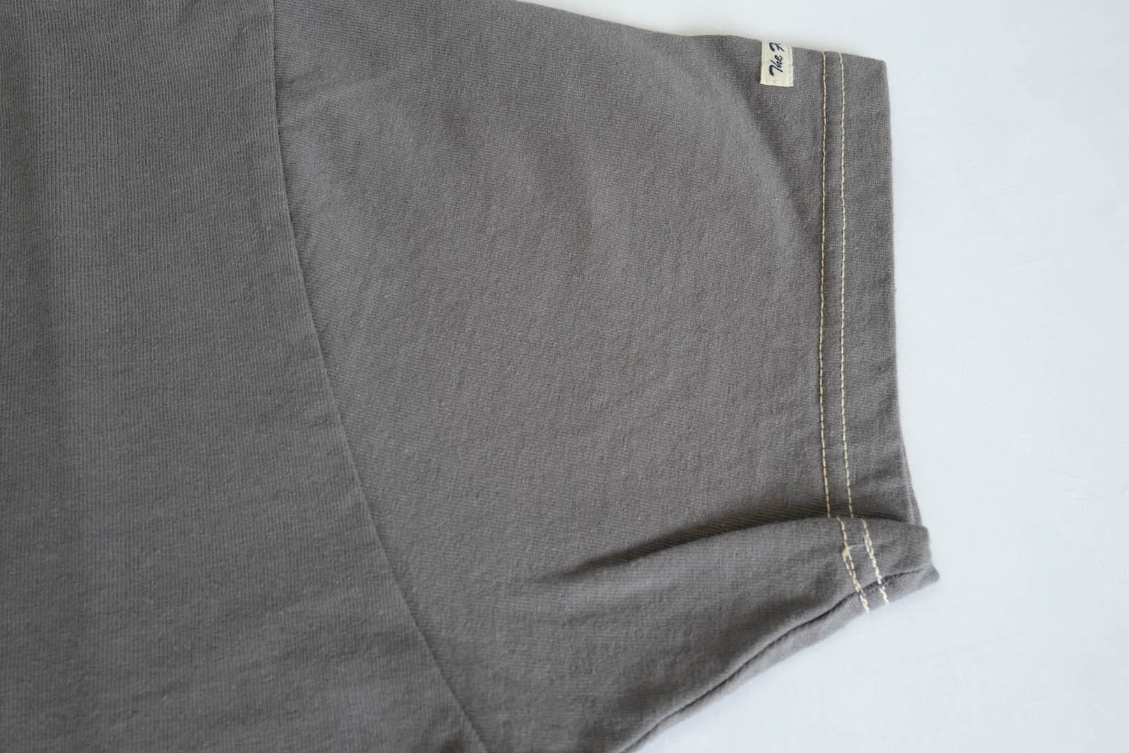 The Flat Head 24 Version 9oz Loopwheeled Plain Tee (Charcoal)