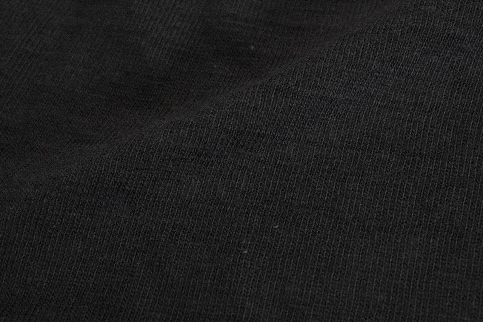 Warehouse 5.5oz "Bamboo Textured" L/S Plain Tee (Black)