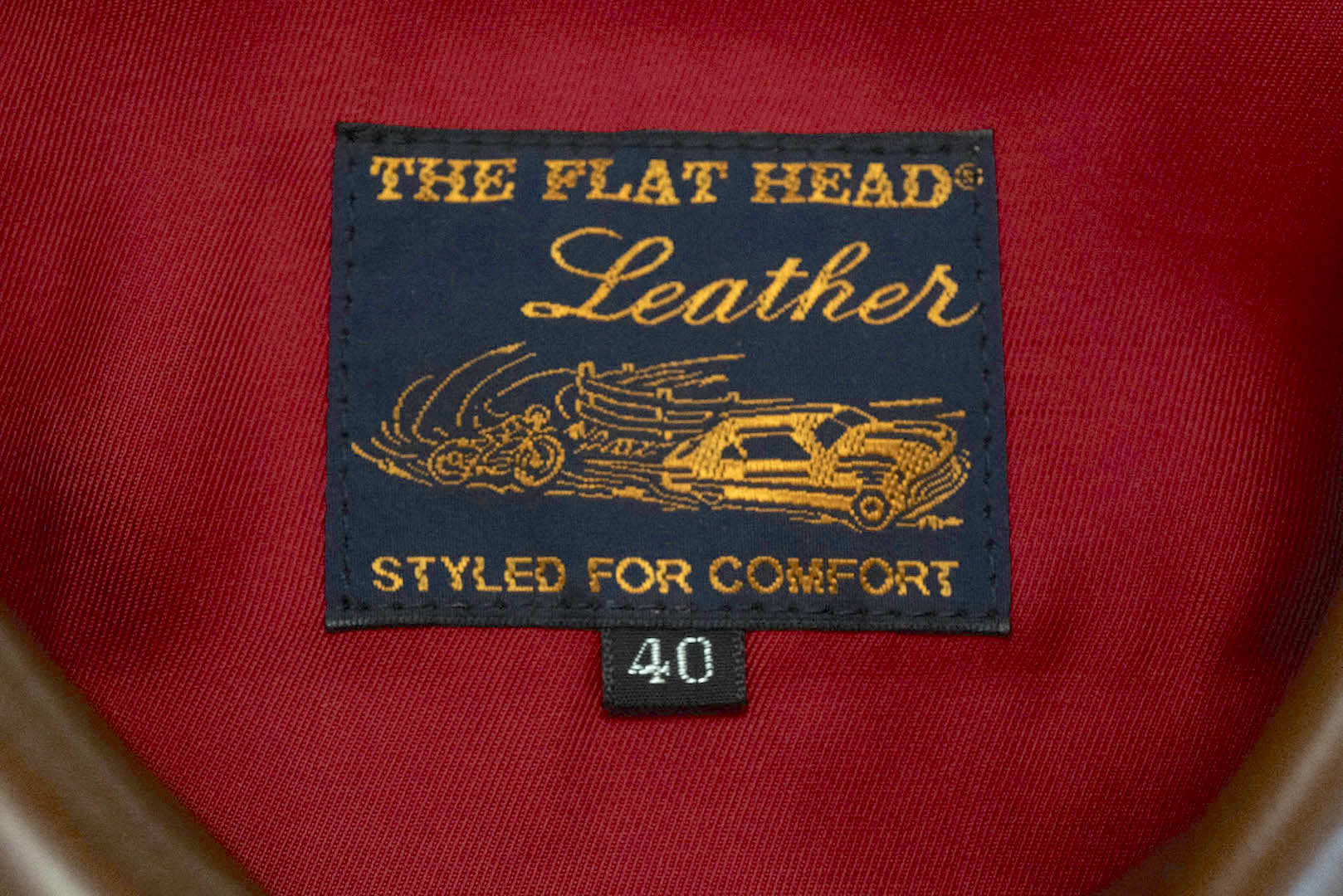 The Flat Head Horsehide 50s Single Riders Jacket (Brown Tea-Cored)