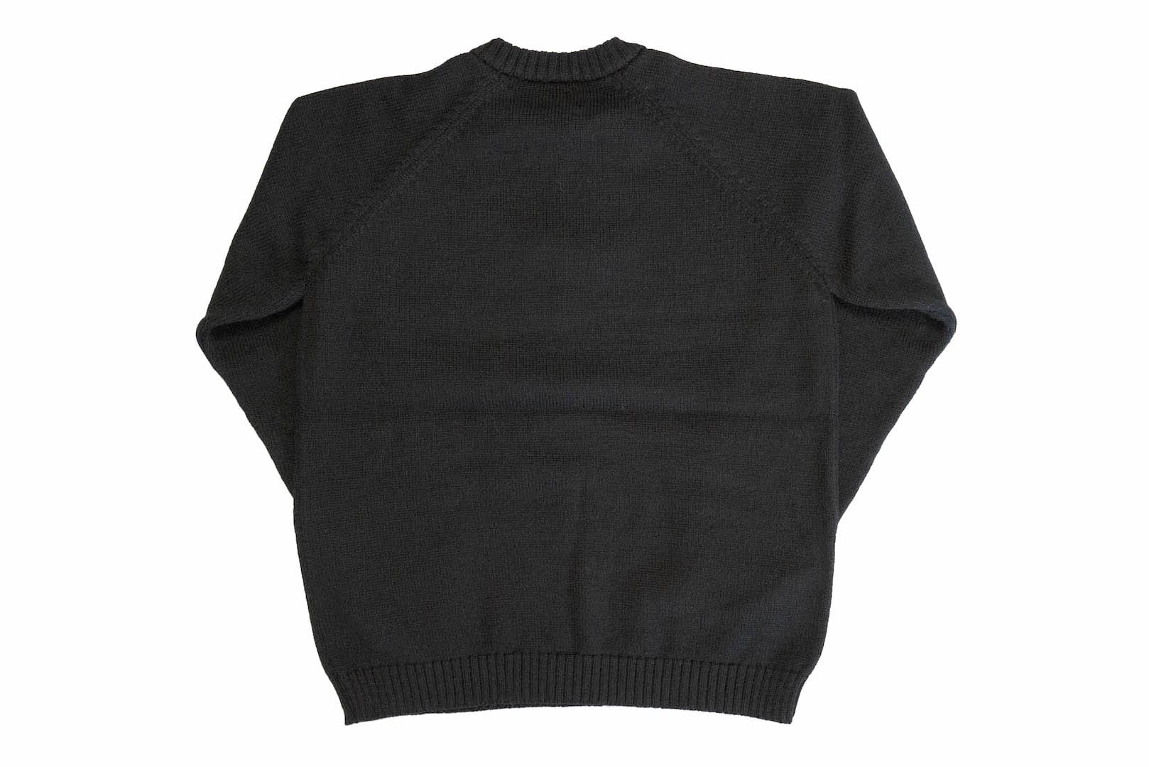 Stevenson Overall Co. Half-Zip Wool Sweater (Black)