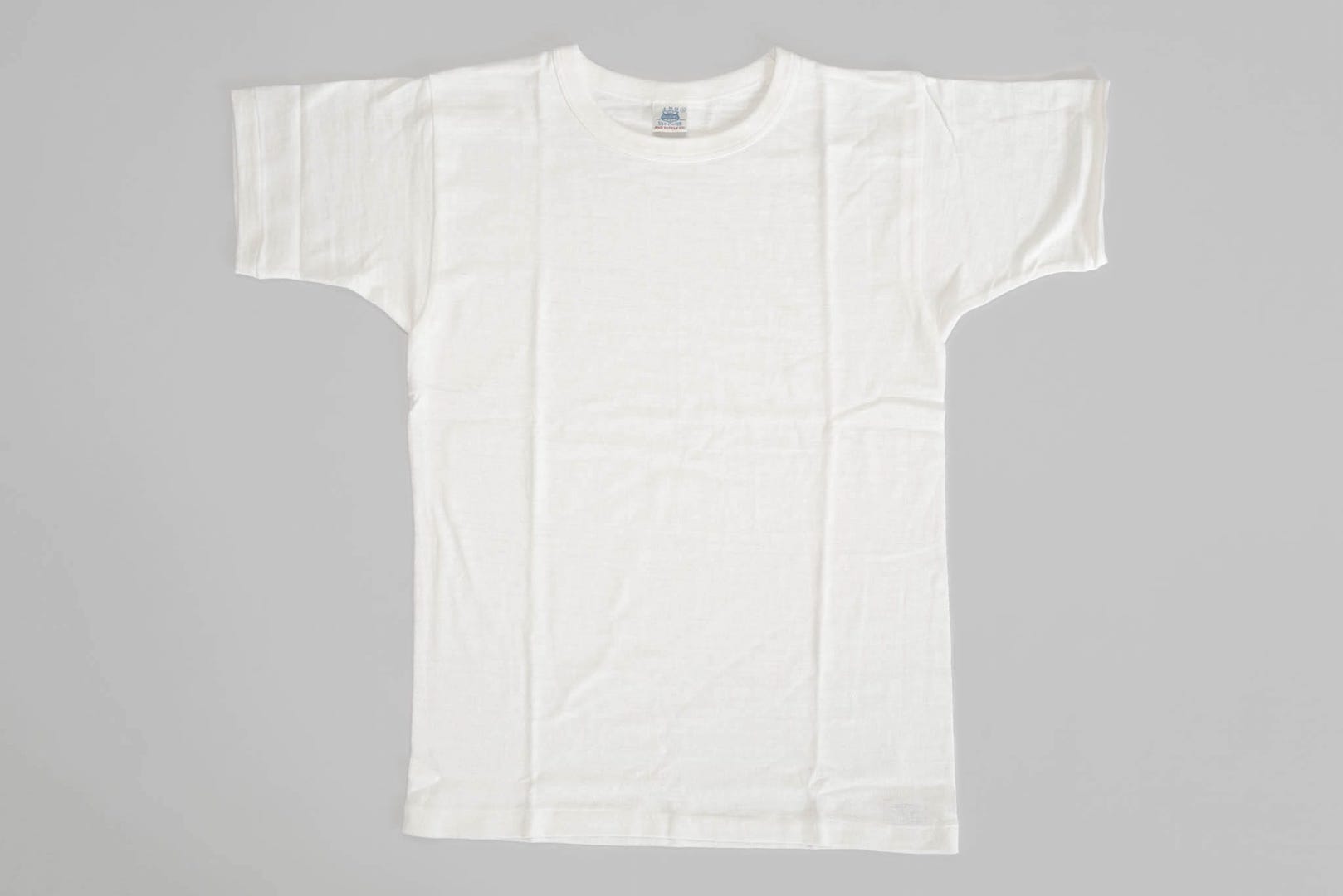 John Gluckow X Warehouse Co. 6oz Loopwheeled Plain Tee (White)