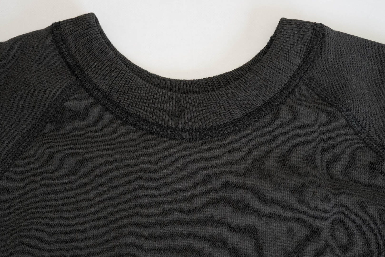 John Gluckow X Warehouse Co. 10oz Loopwheeled 'College' Sweatshirt (Black)