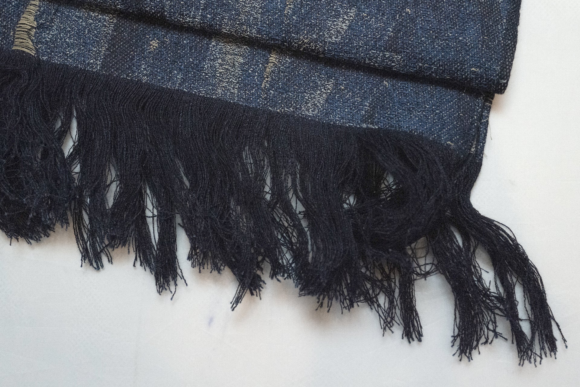 Pure Blue Japan 9oz "BORO Style" Jacquard Scarf