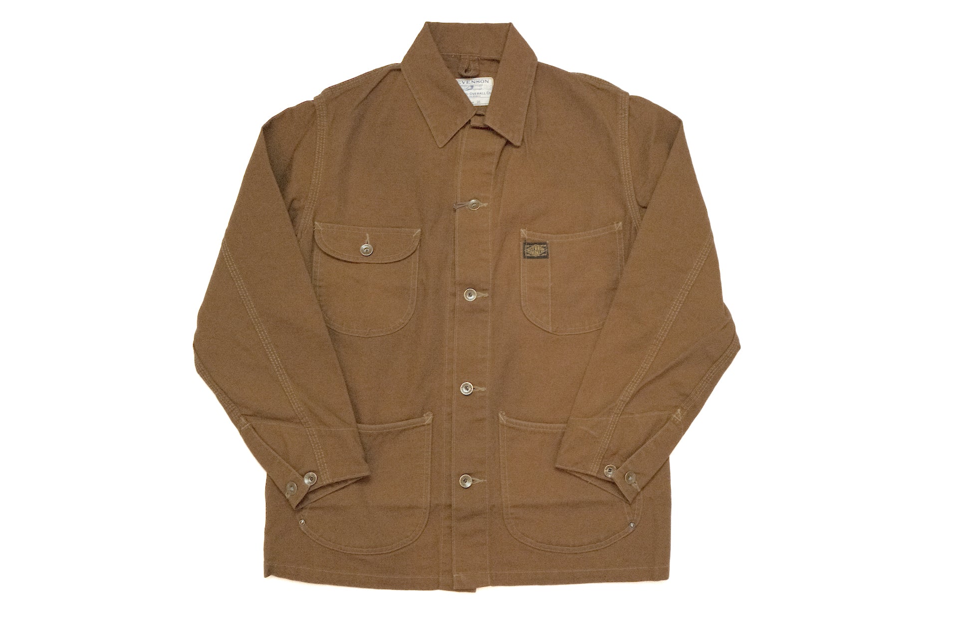 Stevenson Overall Co. 10.6oz 'Linesman' Duck Canvas Coverall (Brown)
