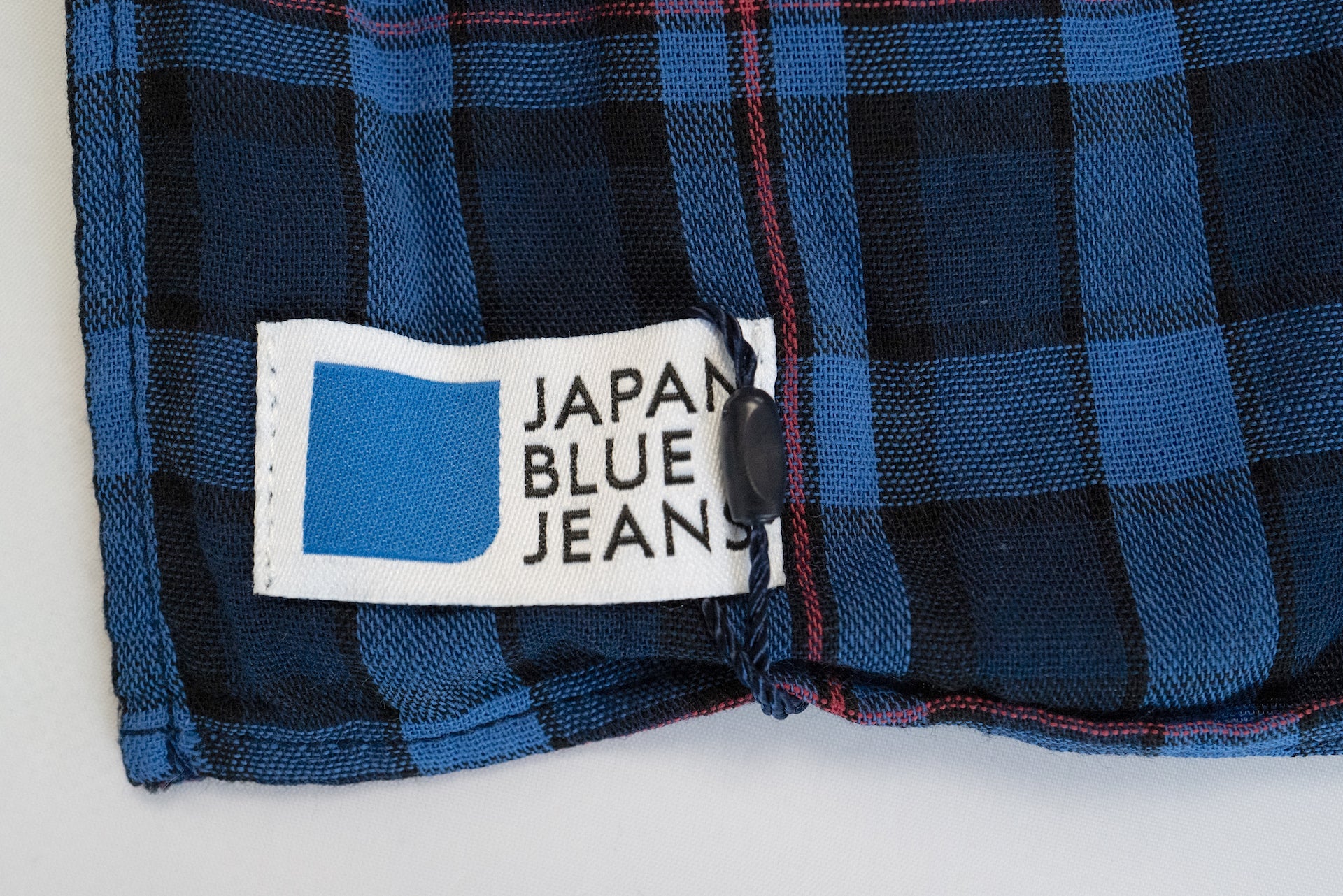 Japan Blue "Silky-Smooth" Gauze Scarf (Blue Tartan)