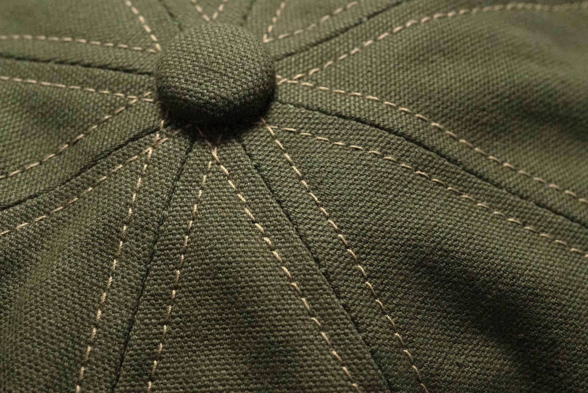 LV Corduroy Baseball Cap - Olive