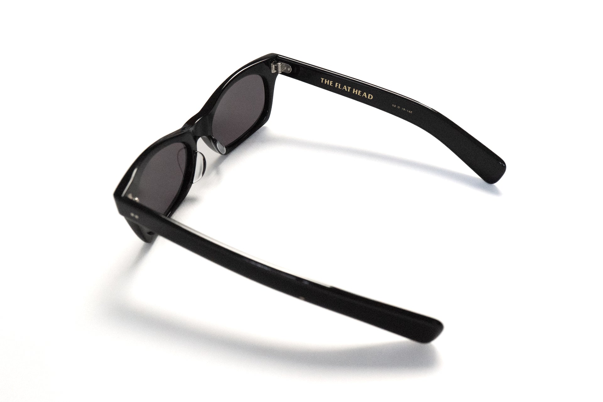The Flat Head "Mid-Century" Acetate Sunglasses (Classic Black)