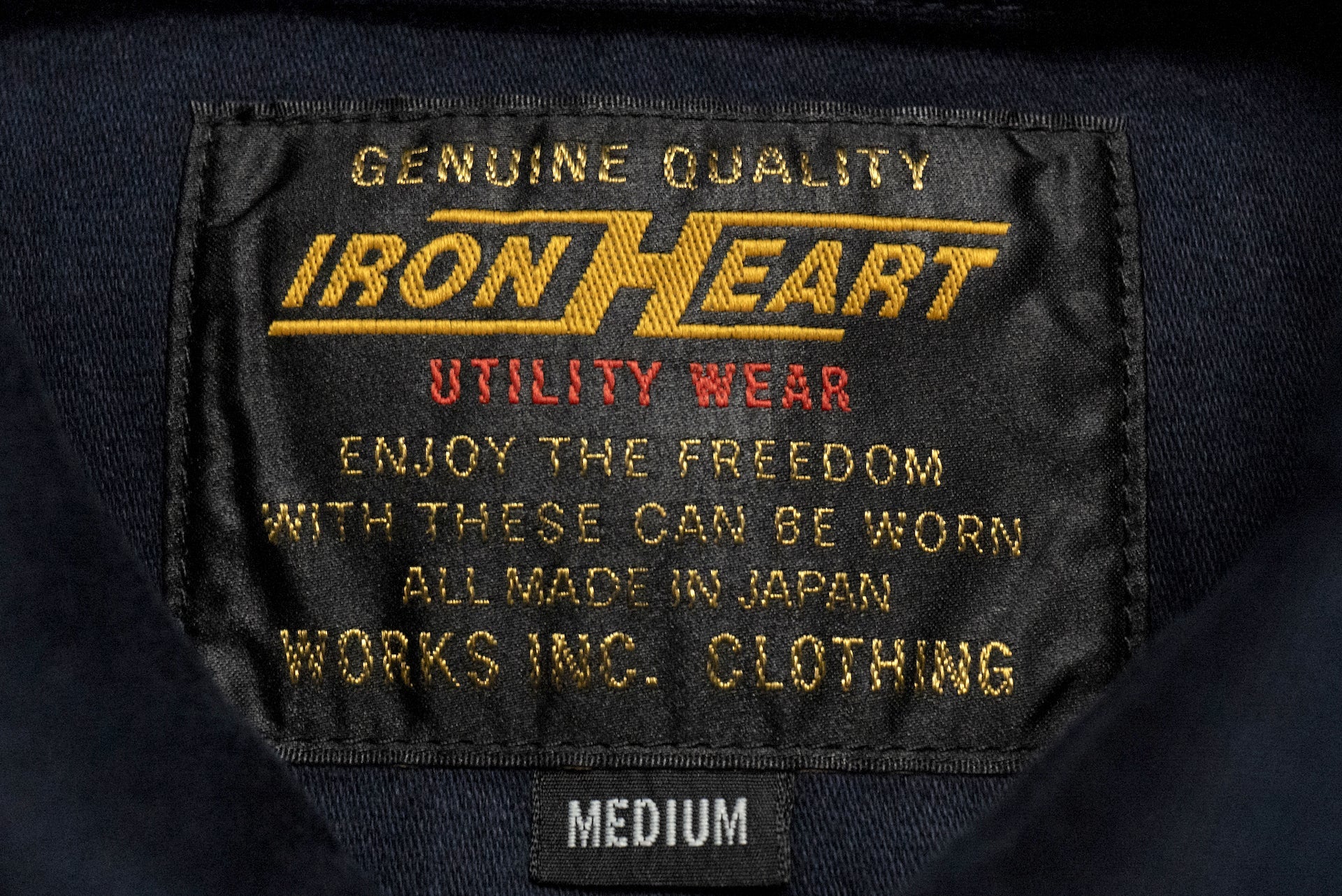 Iron Heart 12oz Indigo Dyed Whipcord Modified Type III Jacket
