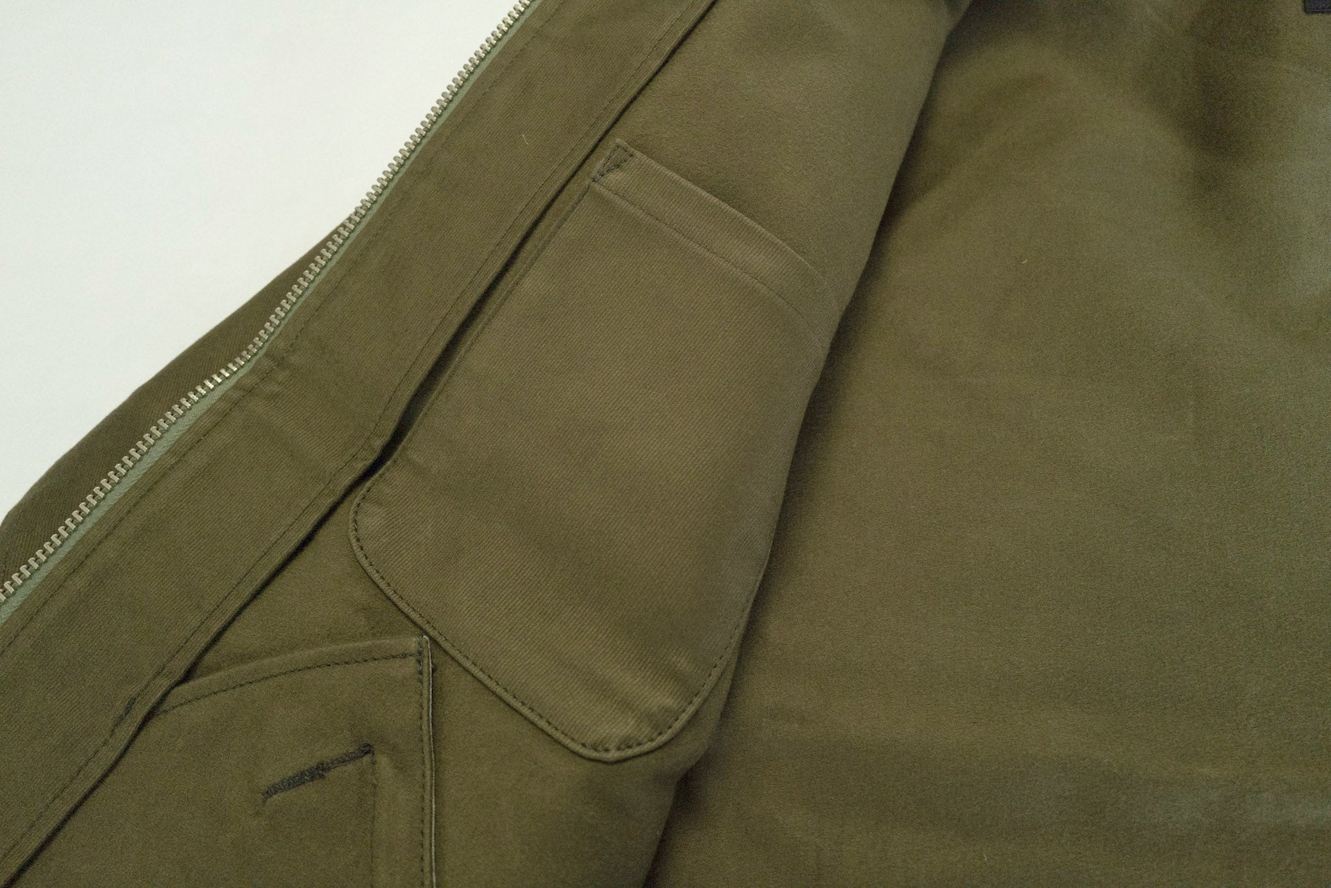 Unique Garment Heavyweight Jungle Cloth 'Utility' Jacket (Olive)