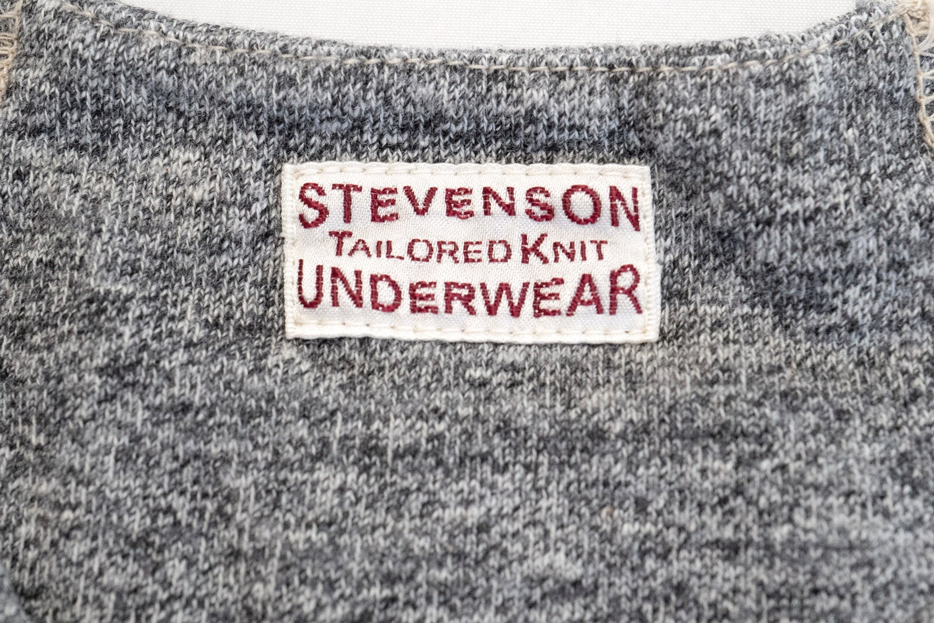 Stevenson Overall Co. 7oz Super Slow Loopwheeled Henley Tee (Grey)