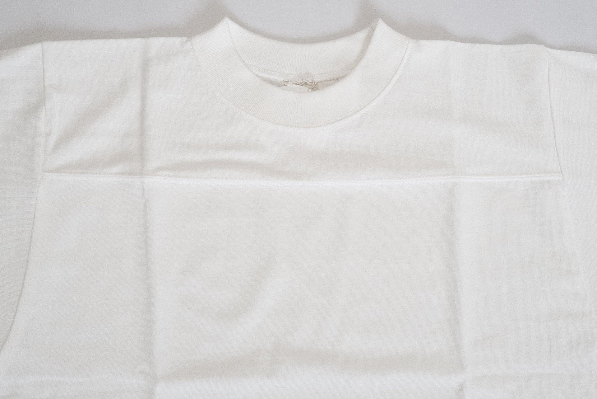 Denime X Warehouse Co. 7oz Loopwheeled Football Tee (White)