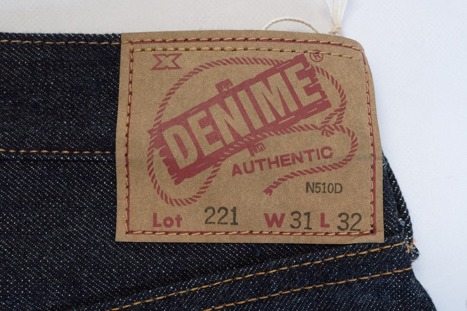 Denime X Warehouse Co. 221 14oz 'Big E Era' Denim (Modern Straight fit)