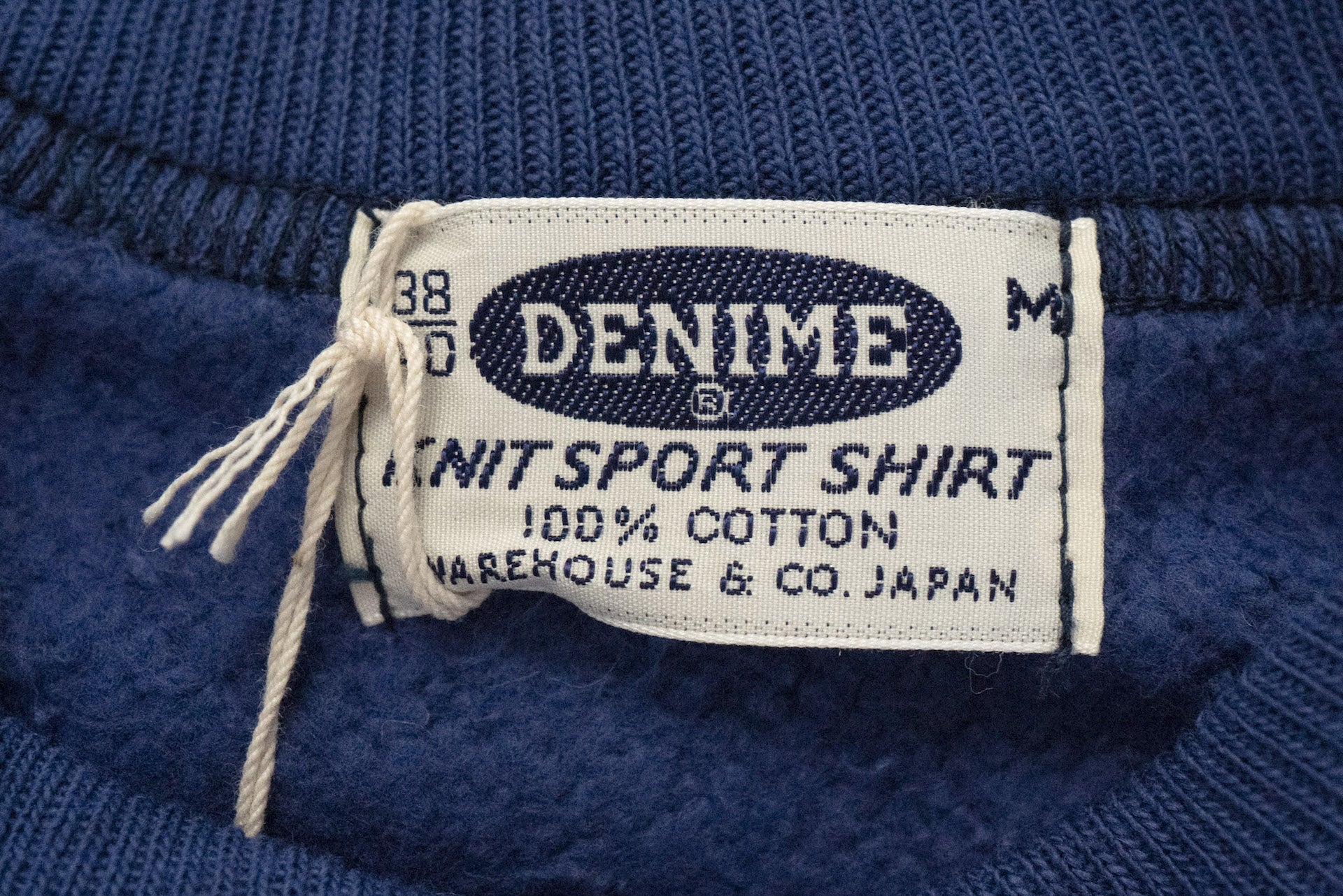 Denime X Warehouse Co Lot.260 10oz "Standard" Loopwheeled Sweatshirt (Navy)