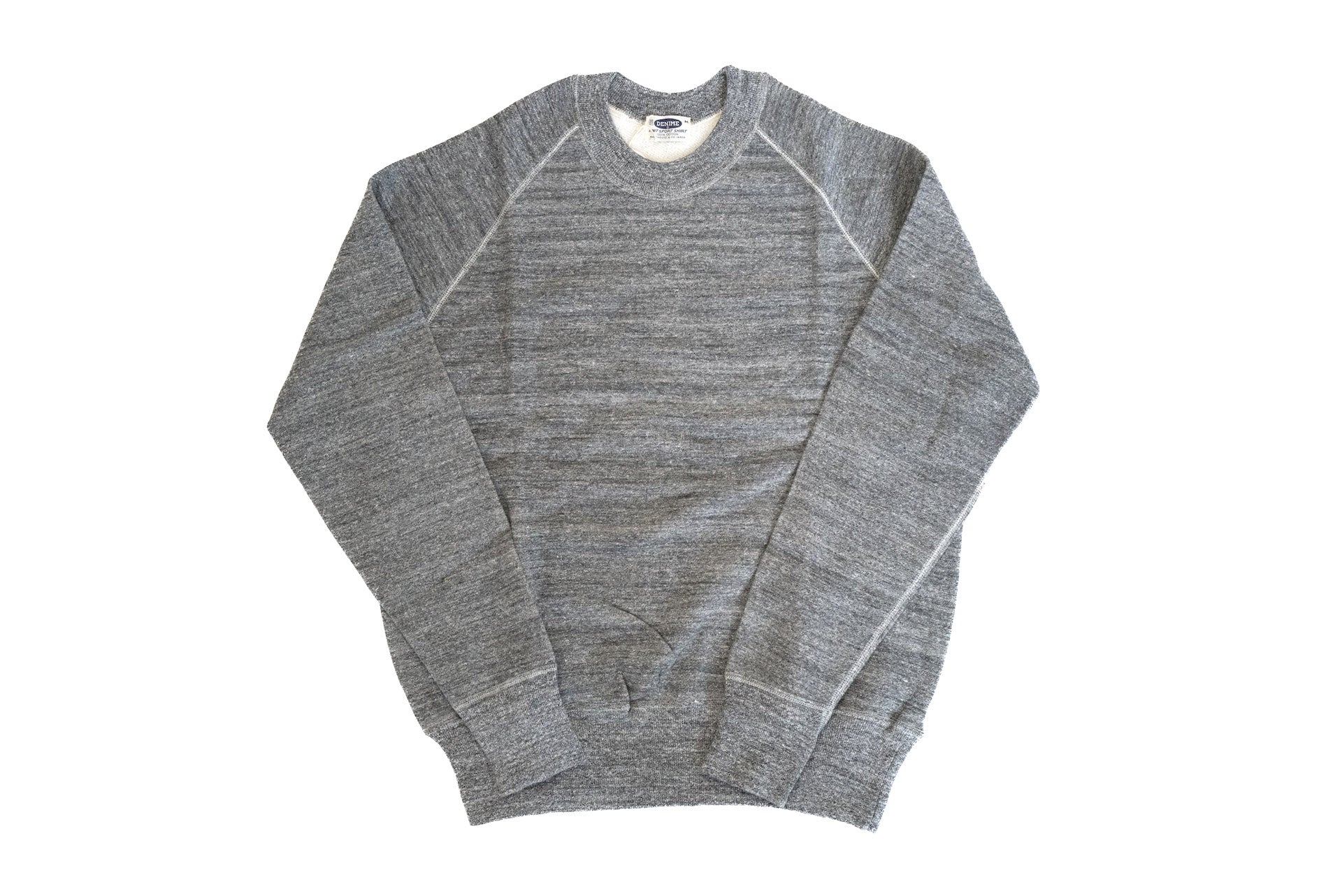 Denime X Warehouse Co Lot.261 10oz "Raglan" Loopwheeled Sweatshirt (Grey)