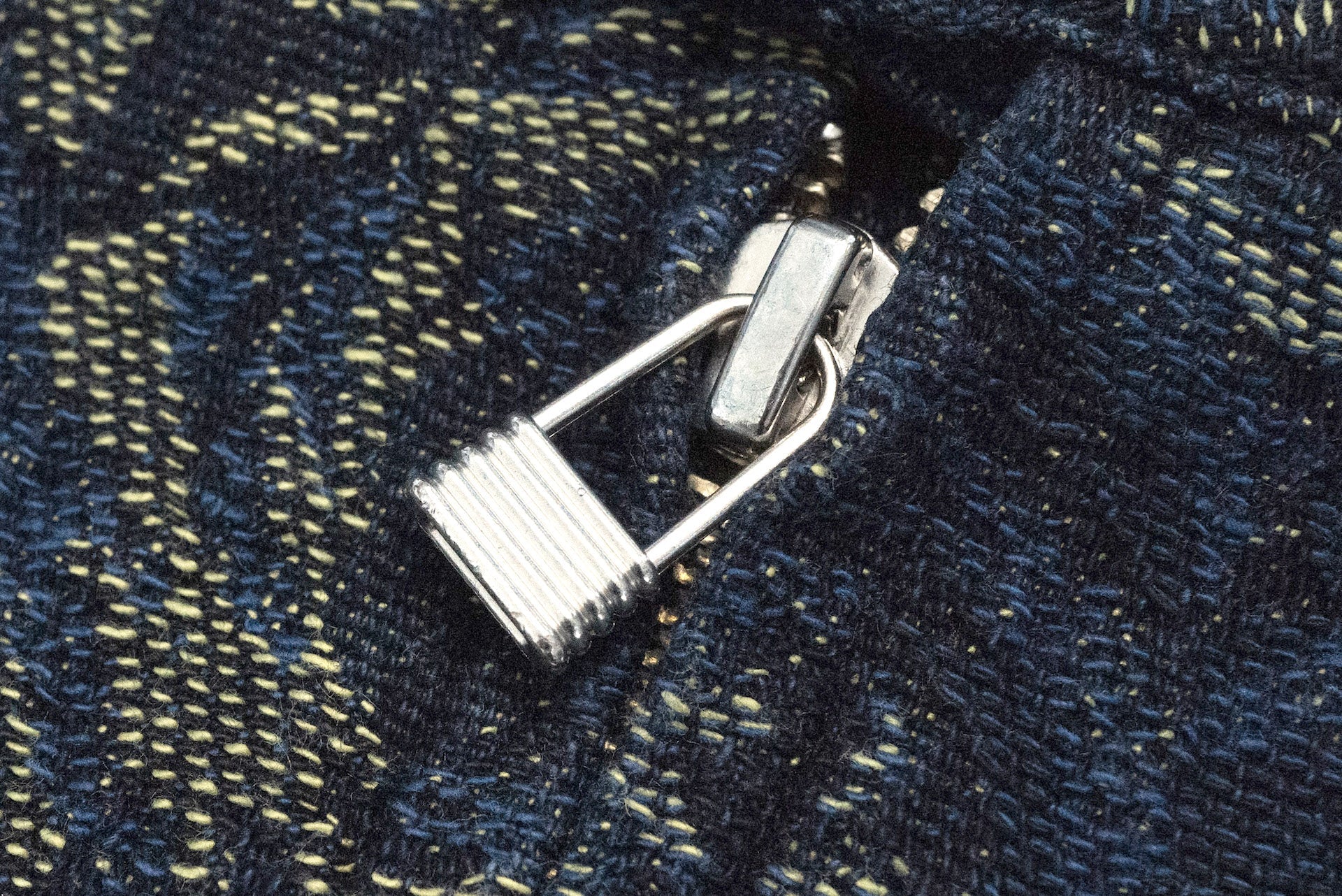 Japan Blue "Indigo Rose" Jacquard Harrington Jacket