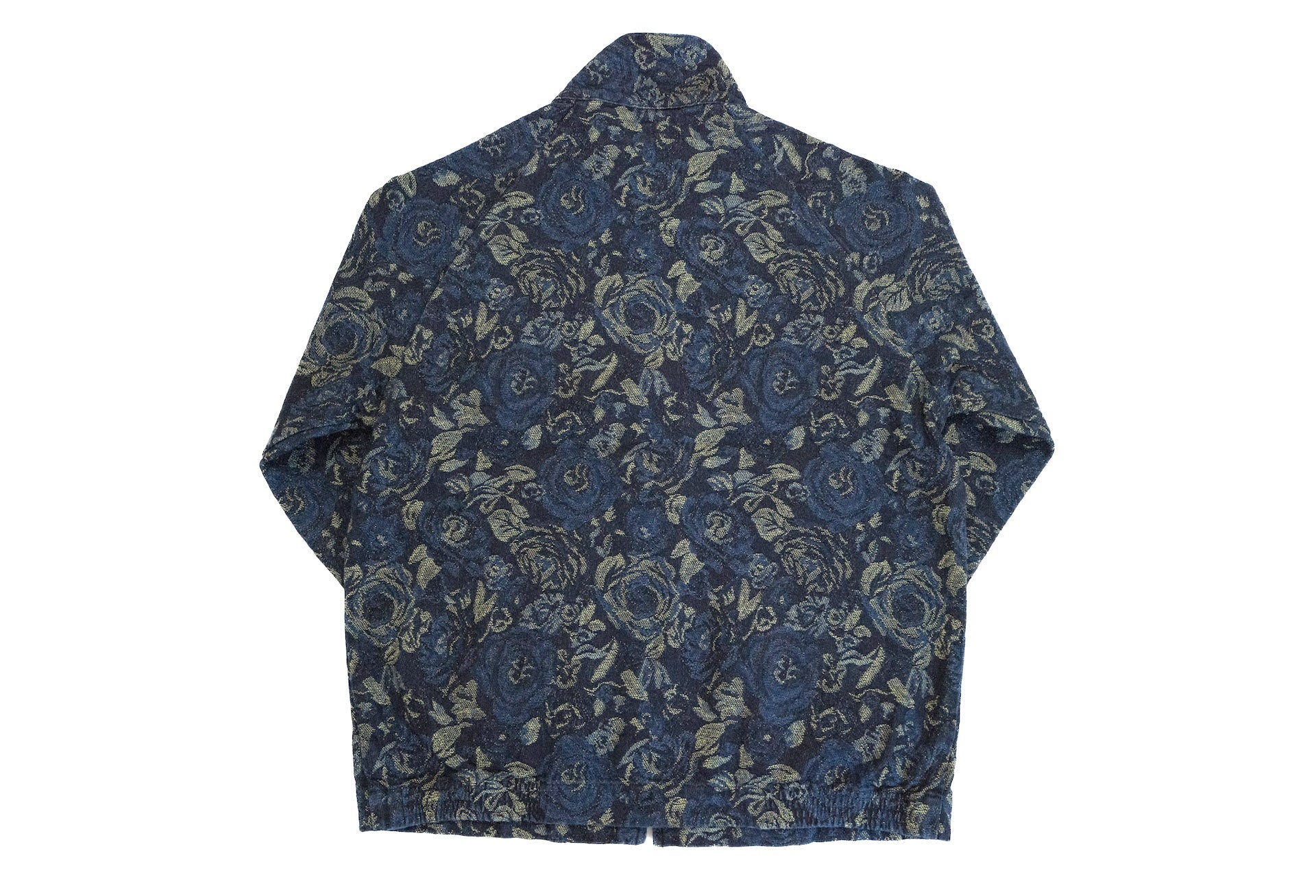 Japan Blue "Indigo Rose" Jacquard Harrington Jacket
