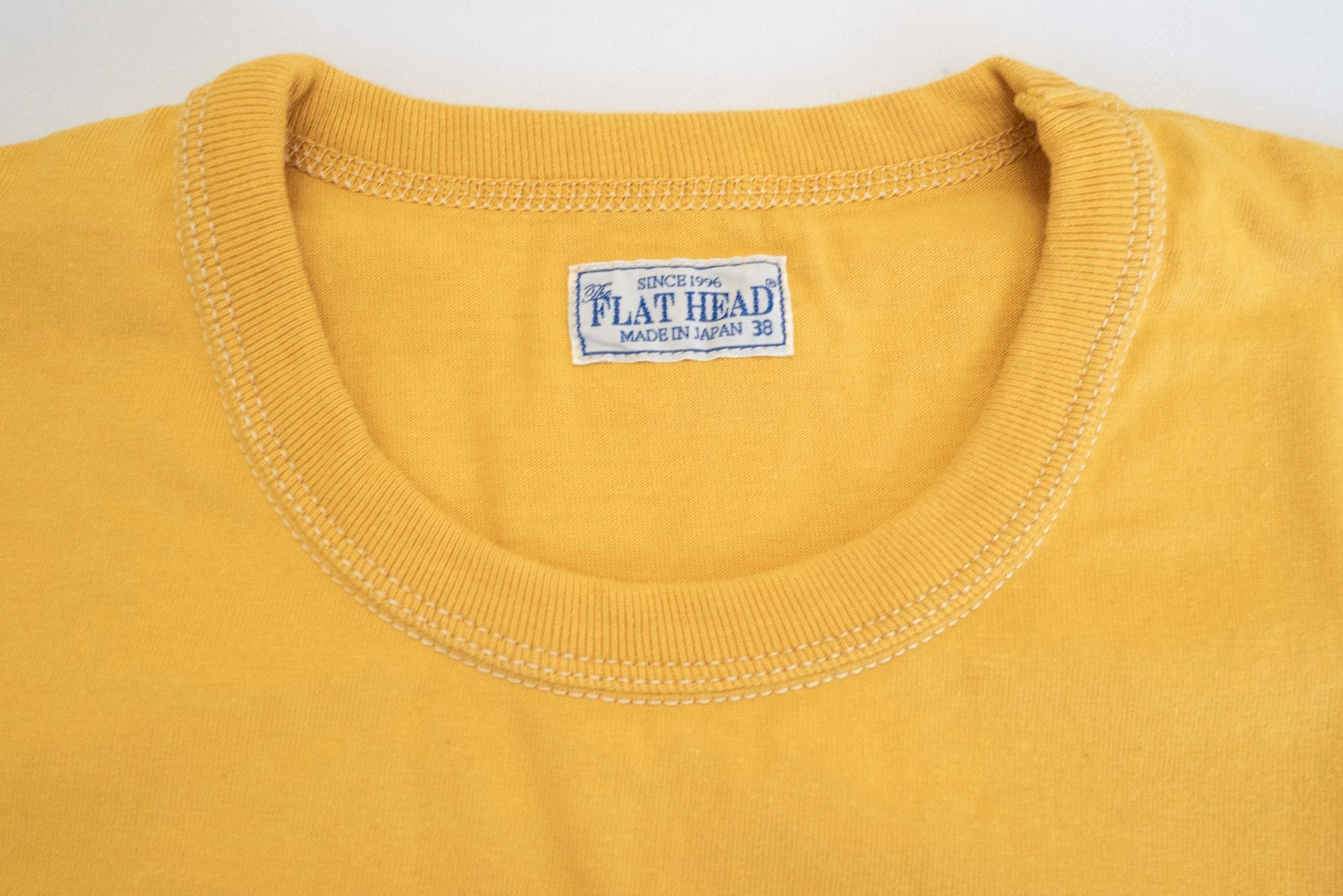 The Flat Head Crew Neck Sweatshirt Brushed Lining Mustard