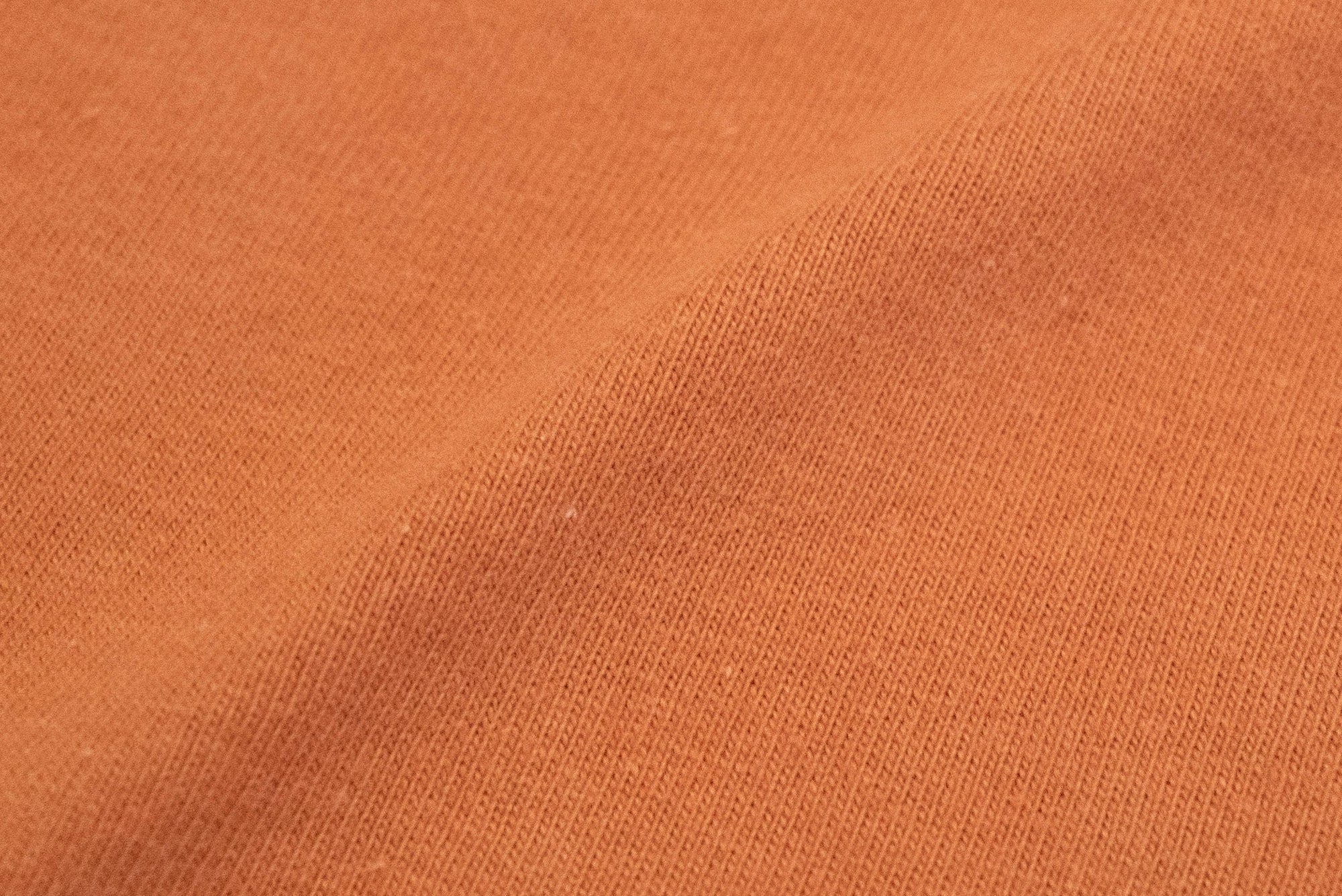 The Flat Head 9oz Loopwheeled Plain Tee (Terracotta Orange)
